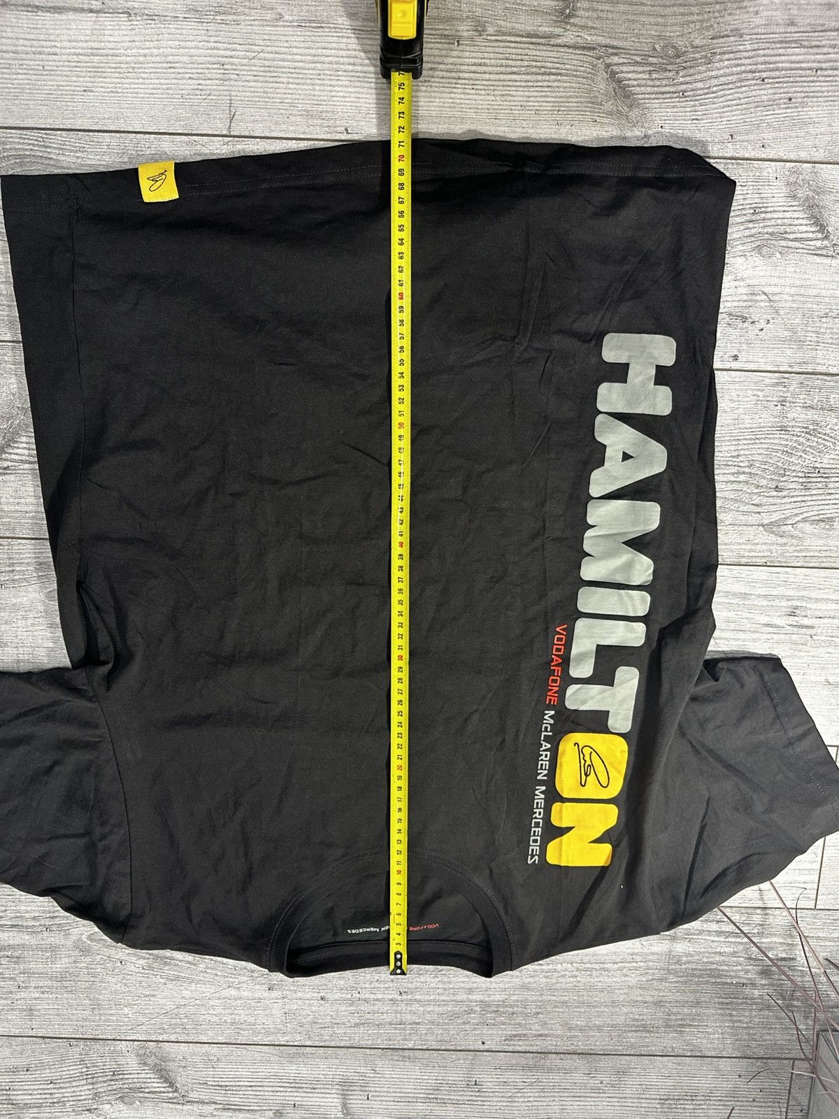 Hamilton × Mercedes-Benz × Vintage F1 Lewis Hamilton 'Font' T-Shirt 2012 Size US XL / EU 56 / 4 - 7 Thumbnail
