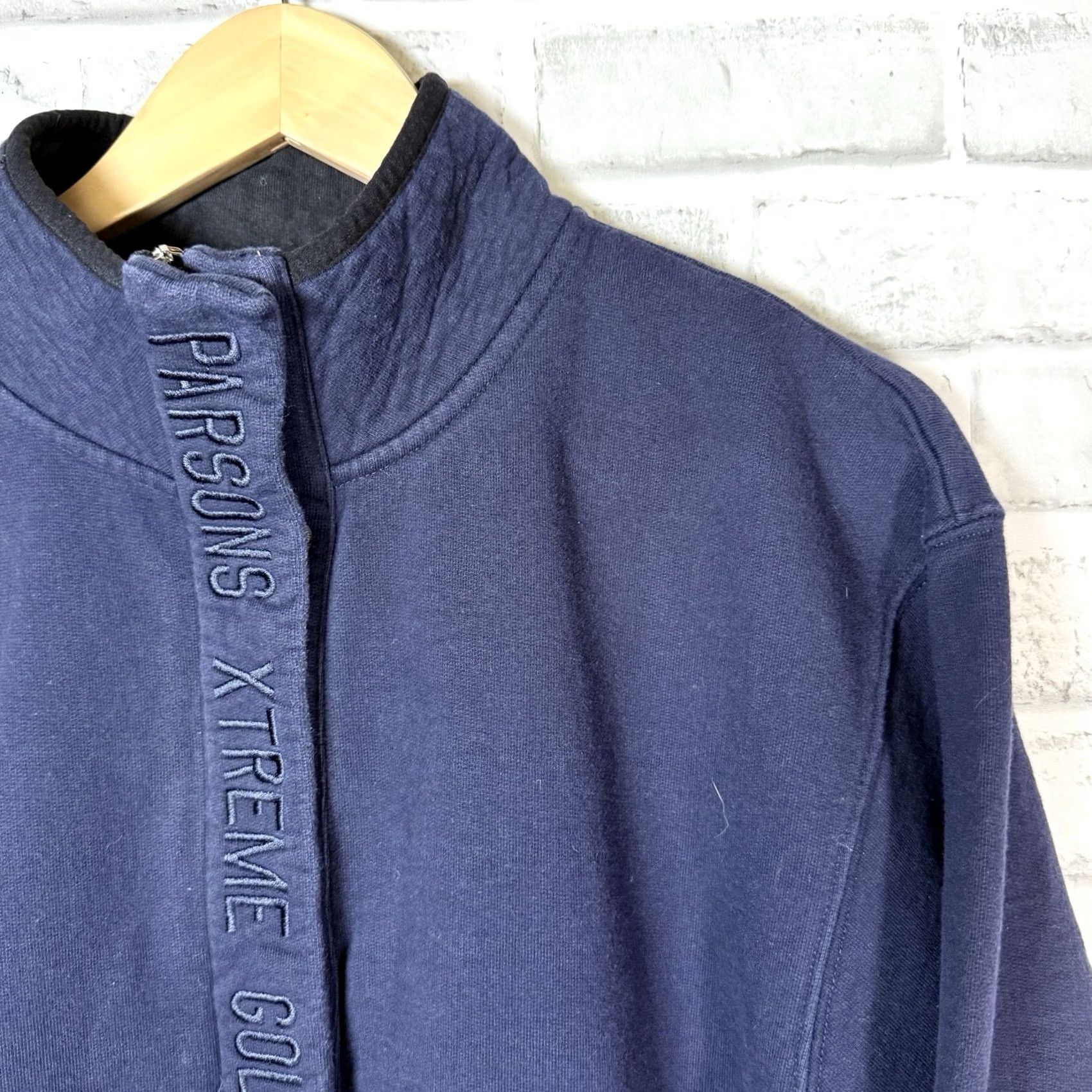 Vintage PXG Dark Blue Half Zip Up Pullover Mens Size M Size US M / EU 48-50 / 2 - 2 Thumbnail