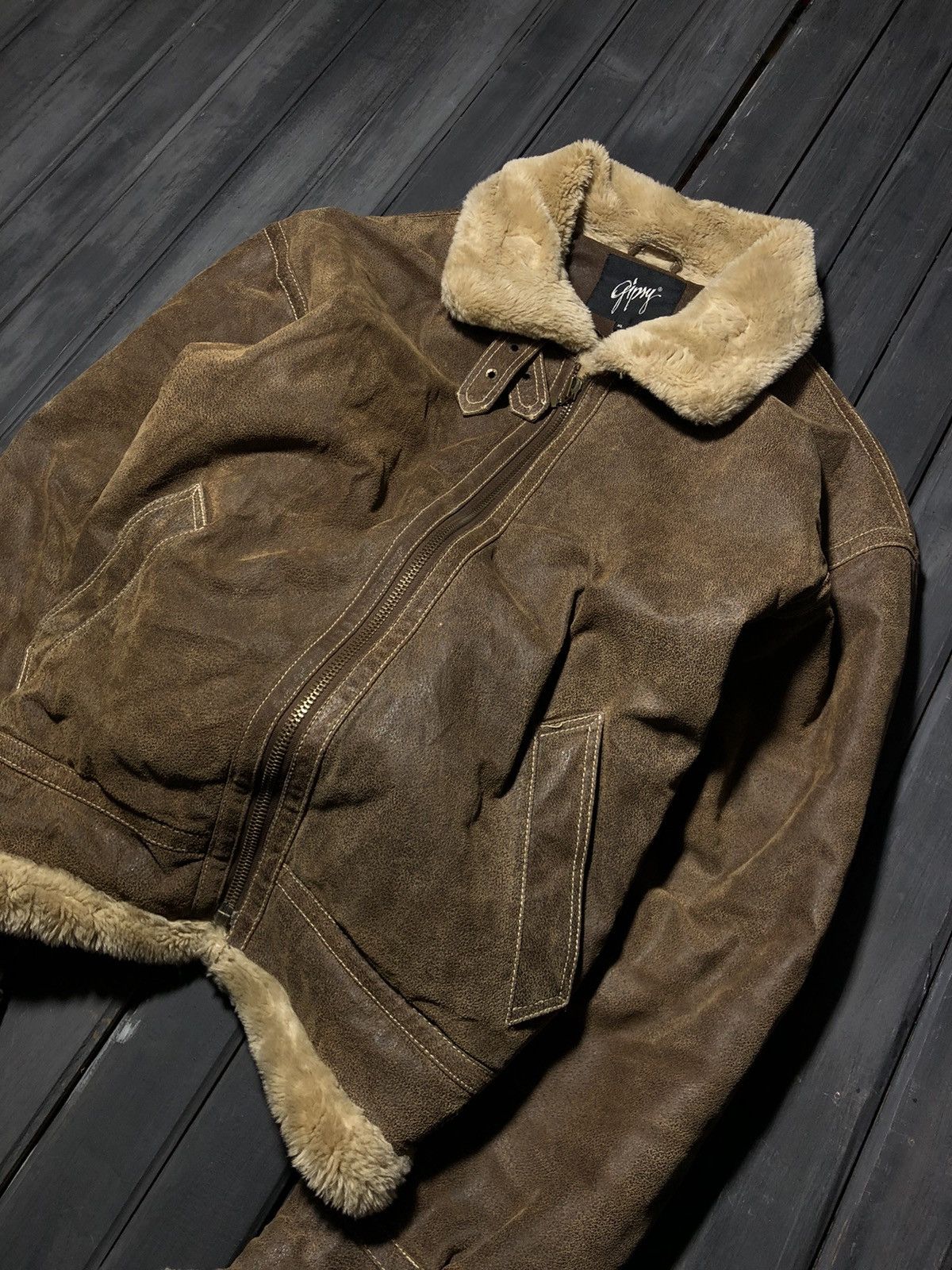 Japanese Brand VTG Avant Garde If Six Was Nine Style Fur Leather Jacket Size US L / EU 52-54 / 3 - 3 Thumbnail