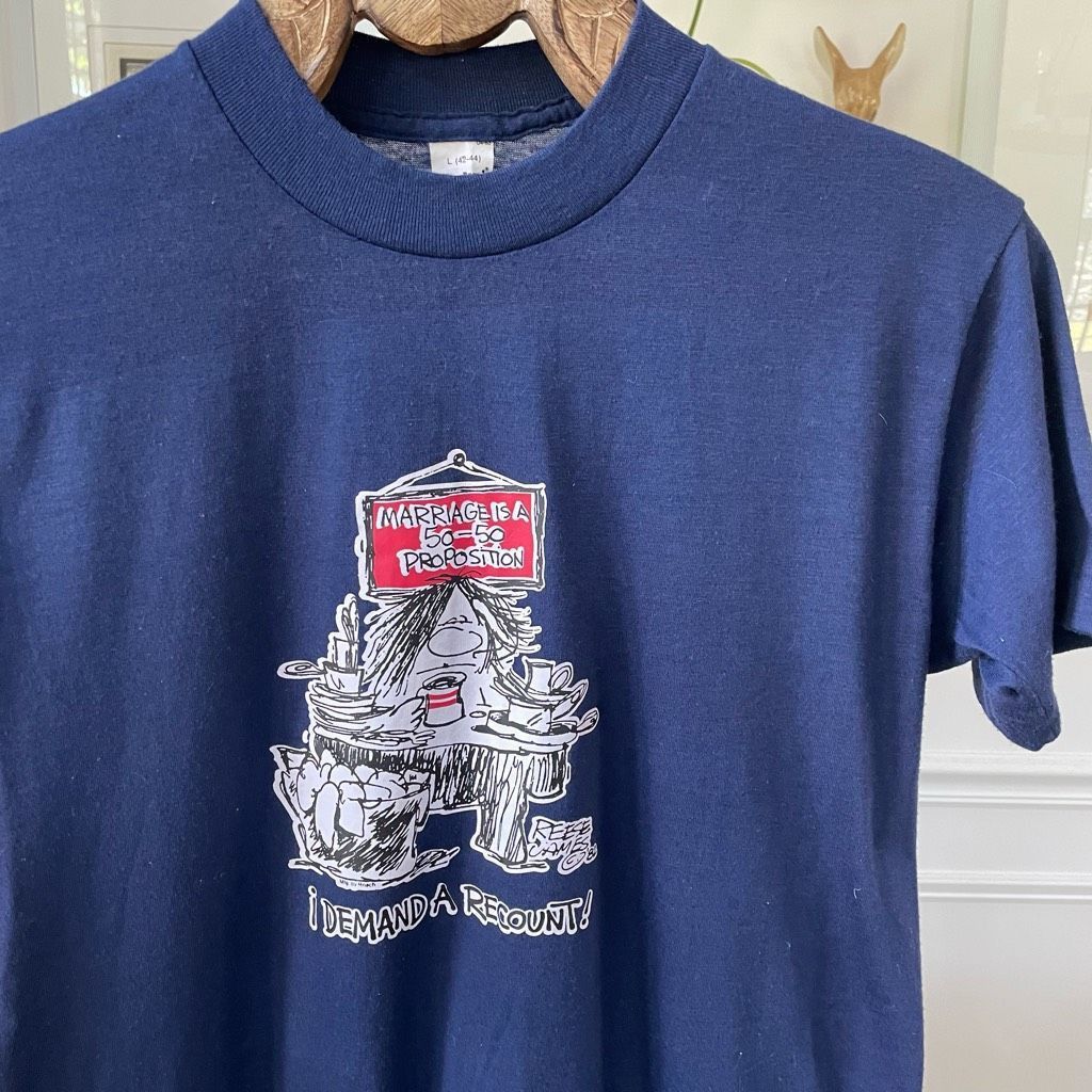 Vintage Vintage Reese James 1982 Cartoon Graphic Single Stitch Tshir Size L / US 10 / IT 46 - 3 Thumbnail