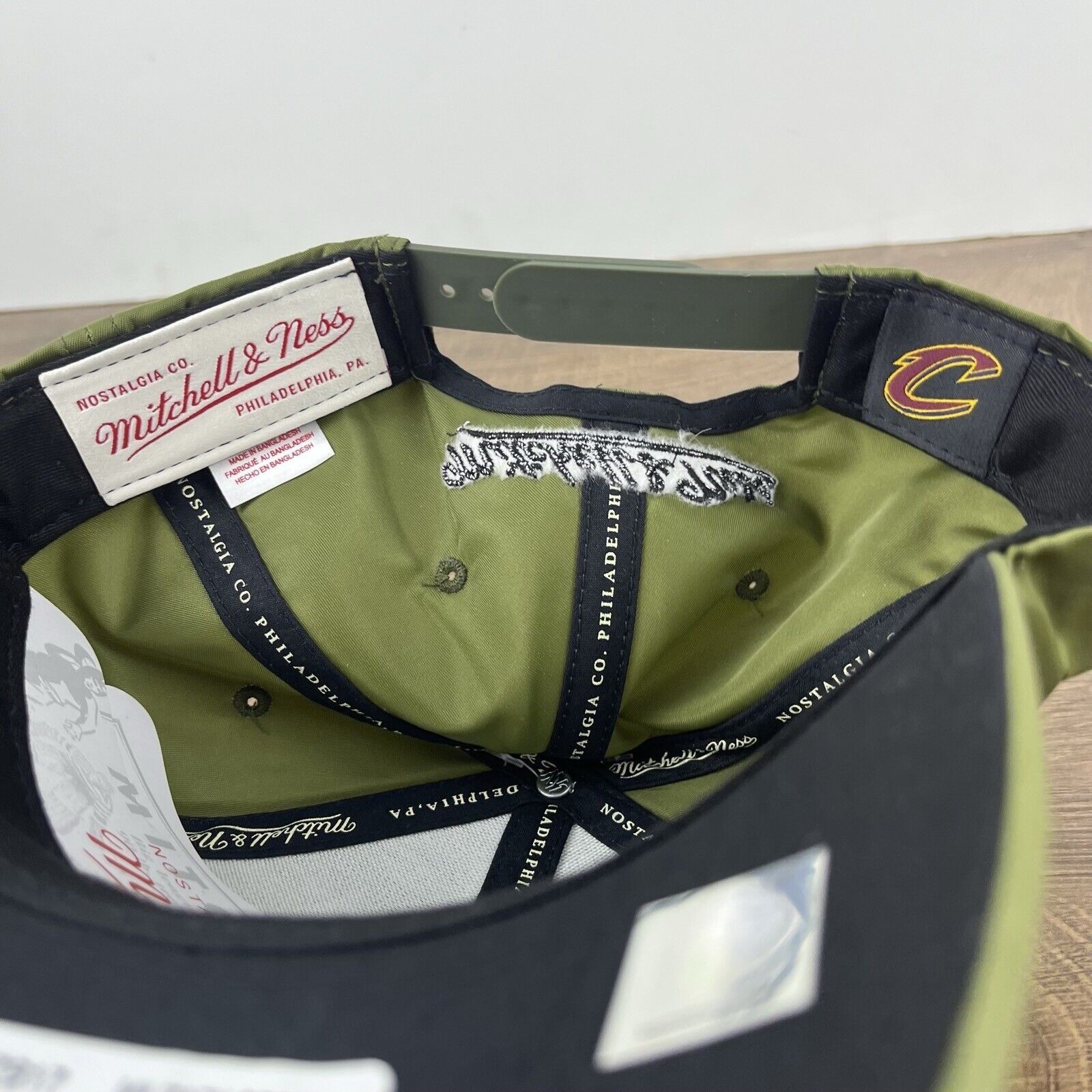 Mitchell & Ness Cleveland Cavaliers Snapback Hat Green Adjustable Green Mitc Size ONE SIZE - 15 Thumbnail