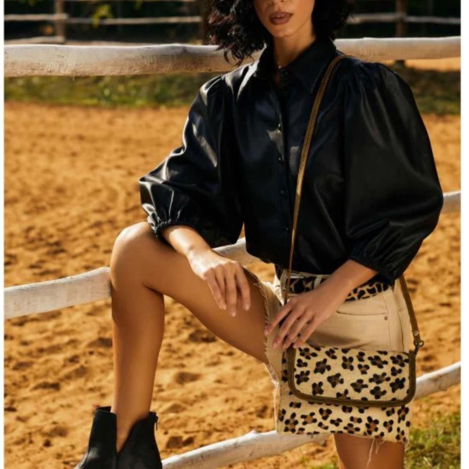 Other Myra Resplendant Hairon Bag Leopard Print Crossbody Bag EUC Size ONE SIZE - 1 Thumbnail