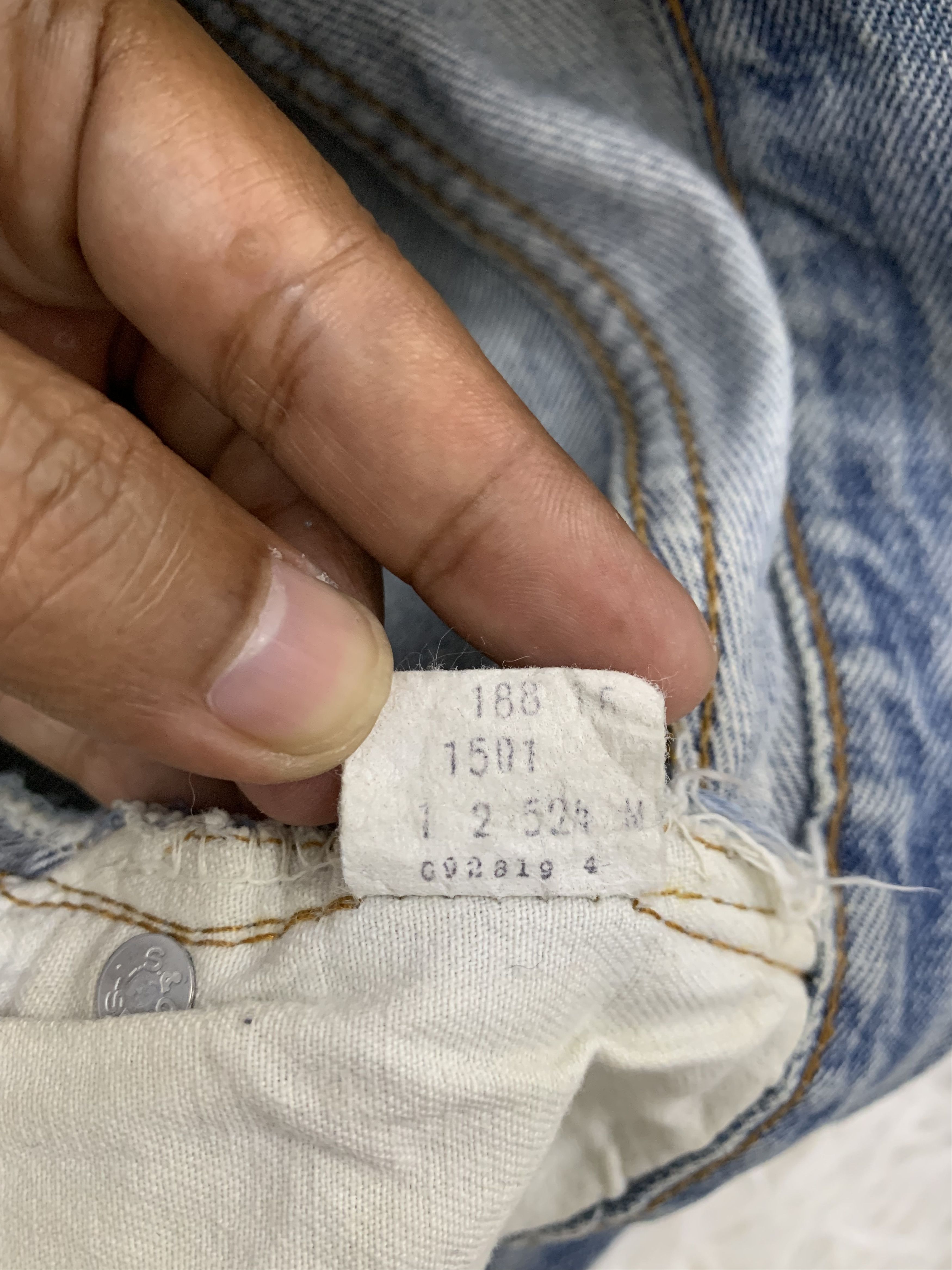 Levi's Vtg 80s Levi's 501 Selfedge Jeans Pant Button 524 Size US 28 / EU 44 - 14 Thumbnail