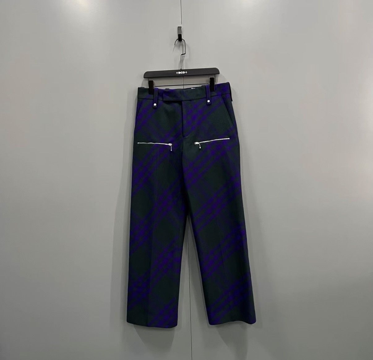Burberry Burberry Plaid All-over Print Zipper Trousers J41 Size US 42 / EU 58 - 1 Thumbnail