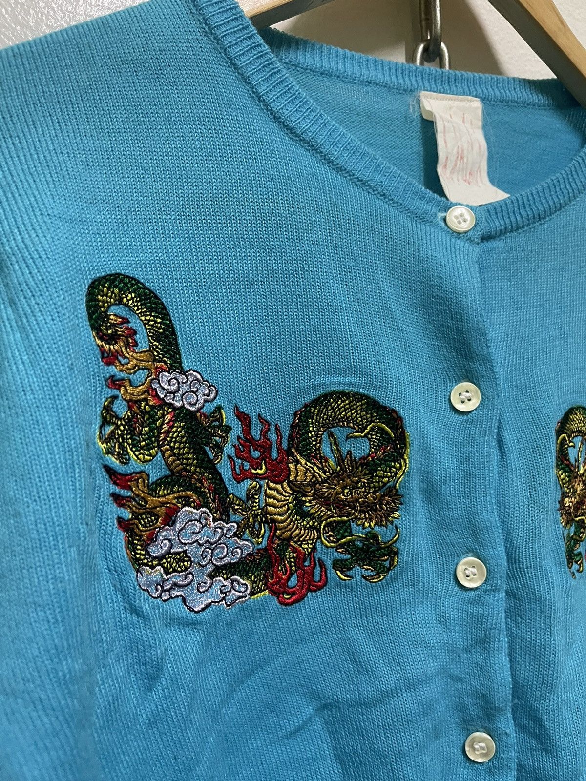 Japanese Brand × Vintage Sukajan Cardigan Japan Vintage Size S / US 4 / IT 40 - 4 Thumbnail