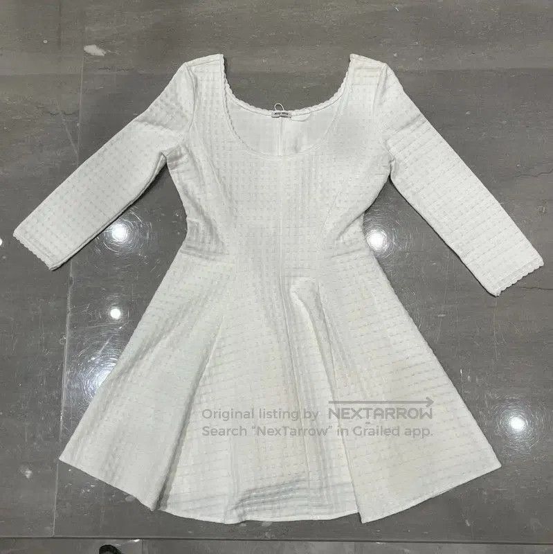 Miu Miu White Long Sleeve Dress for Women .