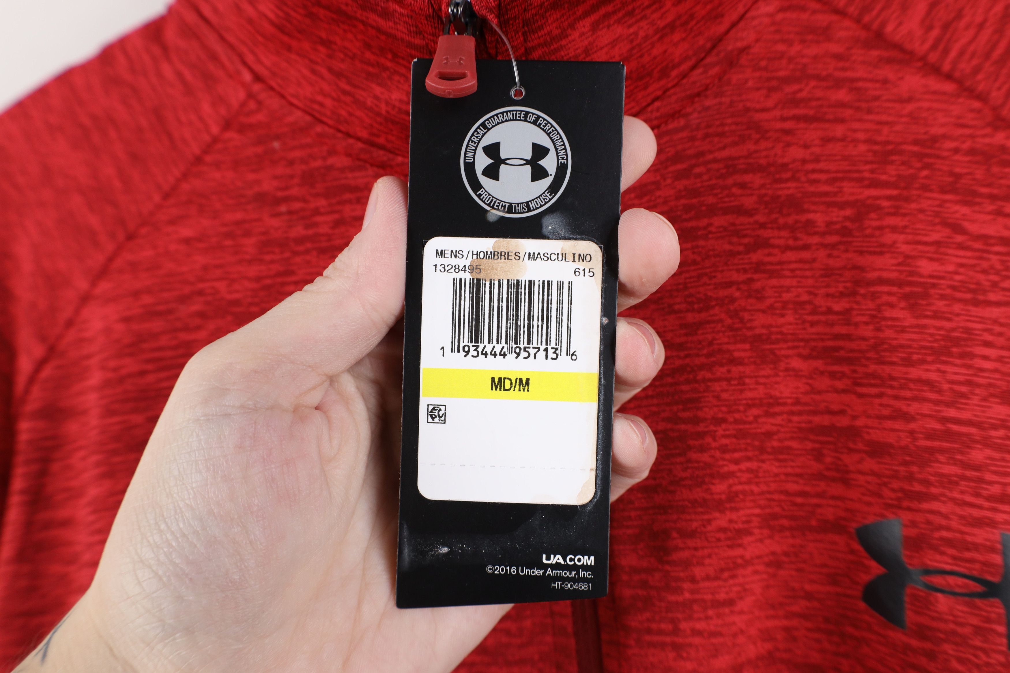 Under Armour New Under Armour Half Zip Pullover Jacket Top Heather Red Size US M / EU 48-50 / 2 - 5 Thumbnail