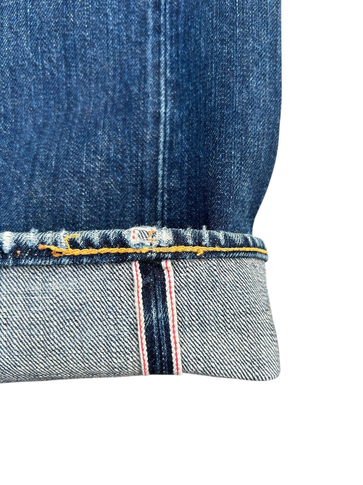 Kapital Thrashed Vintage Evisu Selvedge No1 Special Denim Jeans Size US 37 - 2 Thumbnail