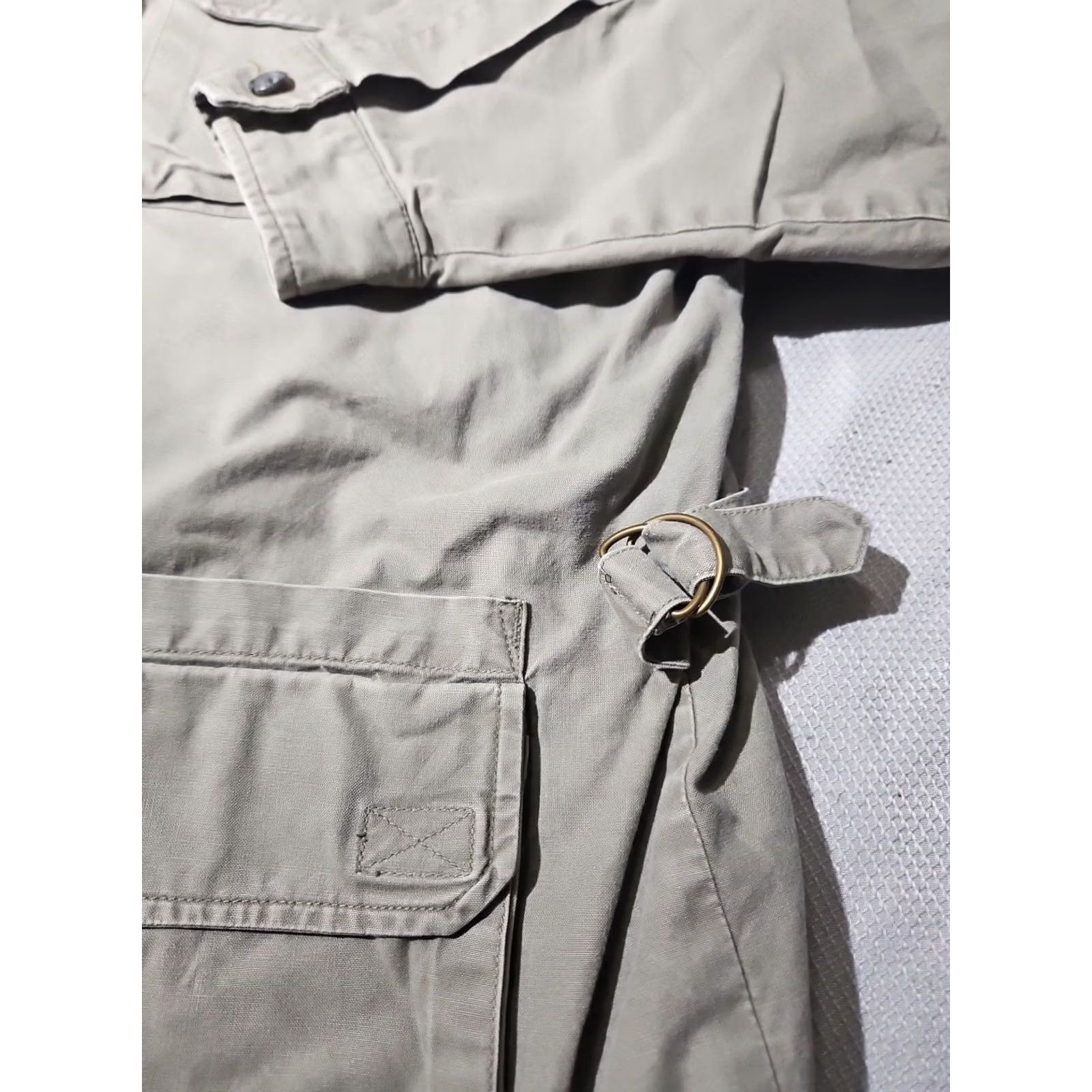 Vintage VINTAGE L.L. Bean Military Jacket Mens XL Tall Green Safari Chore Barn Coat Canvas Jacket Size US XL / EU 56 / 4 - 7 Thumbnail