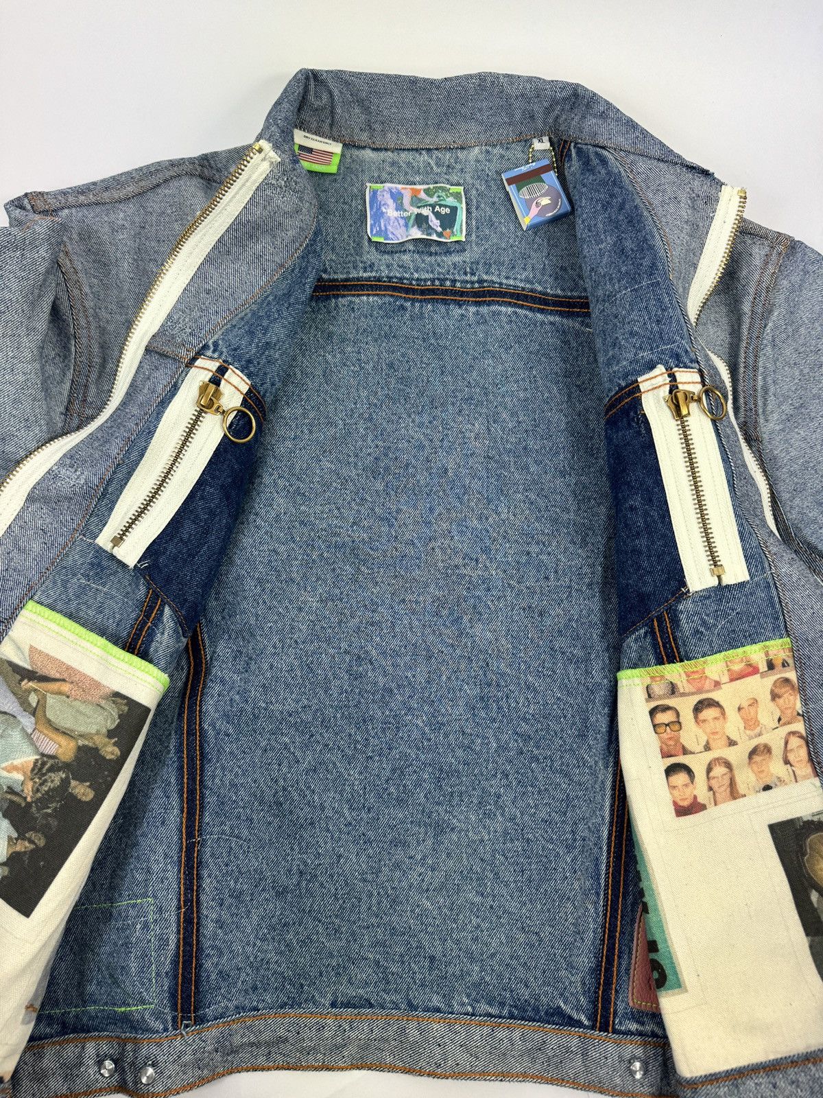 Better With Age BROGUE RECONSTRUCTED PATCH WORK REVERSIBLE TRUCKER JACKET Size US XL / EU 56 / 4 - 12 Thumbnail