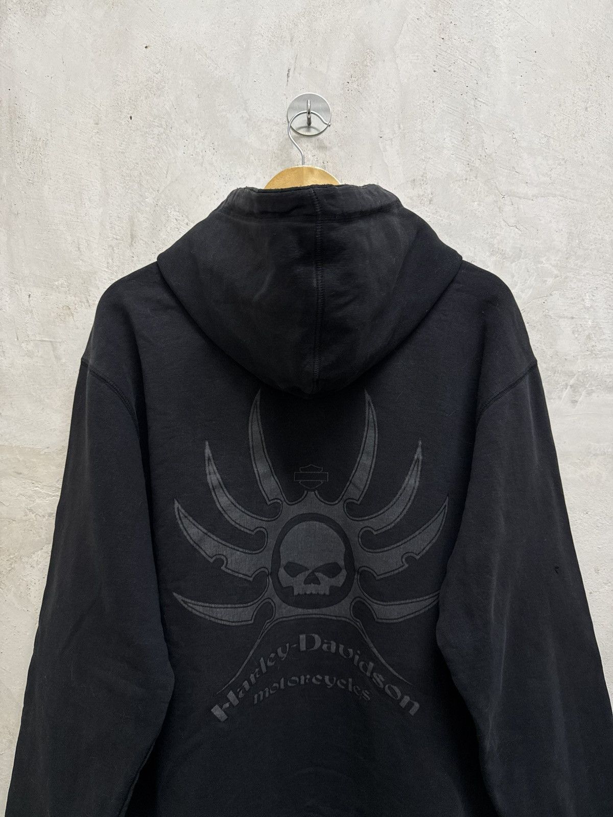 Harley Davidson 2000s Harley Davidson Cyber Skulls Grunge Hoodie Size US L / EU 52-54 / 3 - 2 Thumbnail