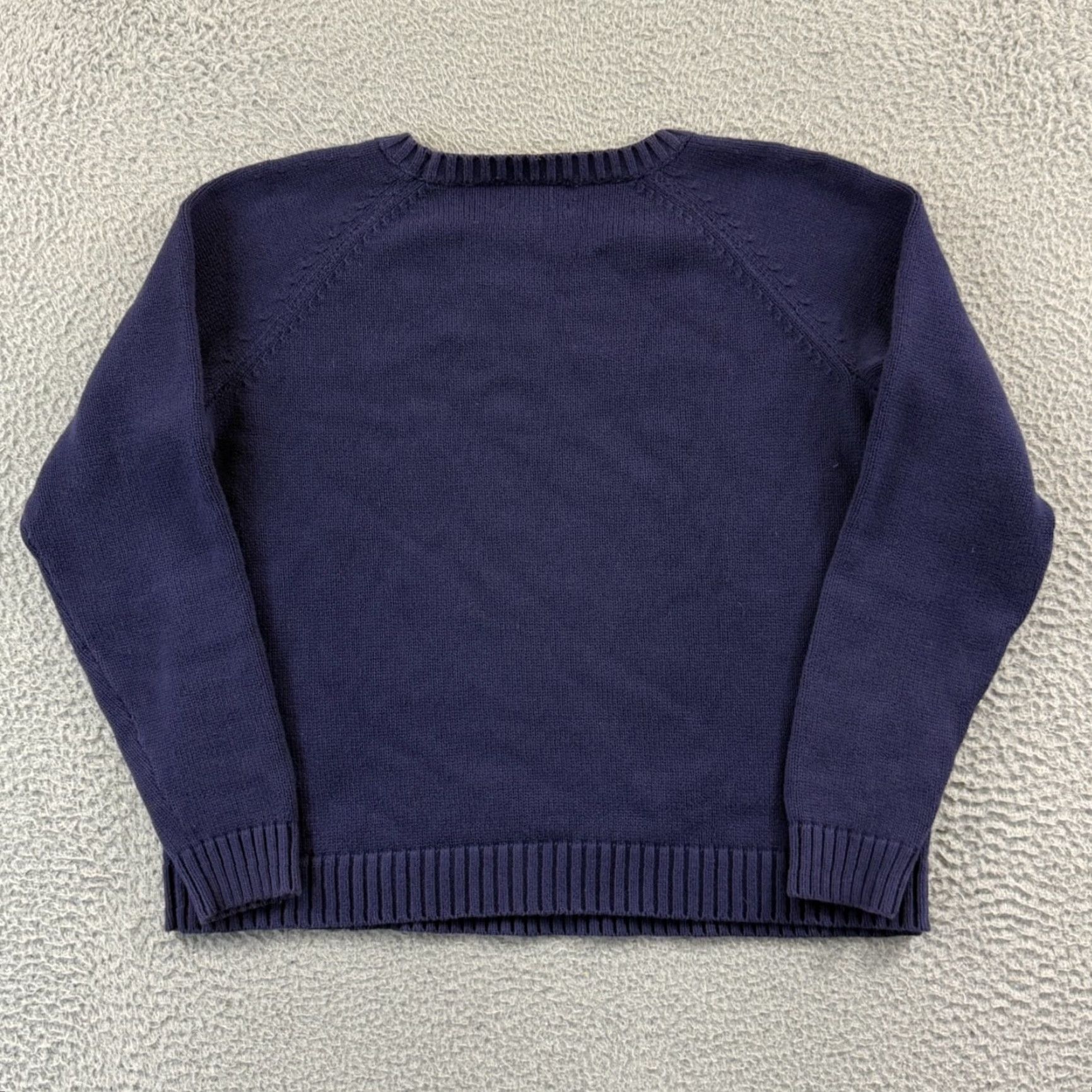 Lands' End Lands End Drifter Sweater Women XL Petite Blue Cable-Knit Pullover Size XL / US 12-14 / IT 48-50 - 7 Thumbnail