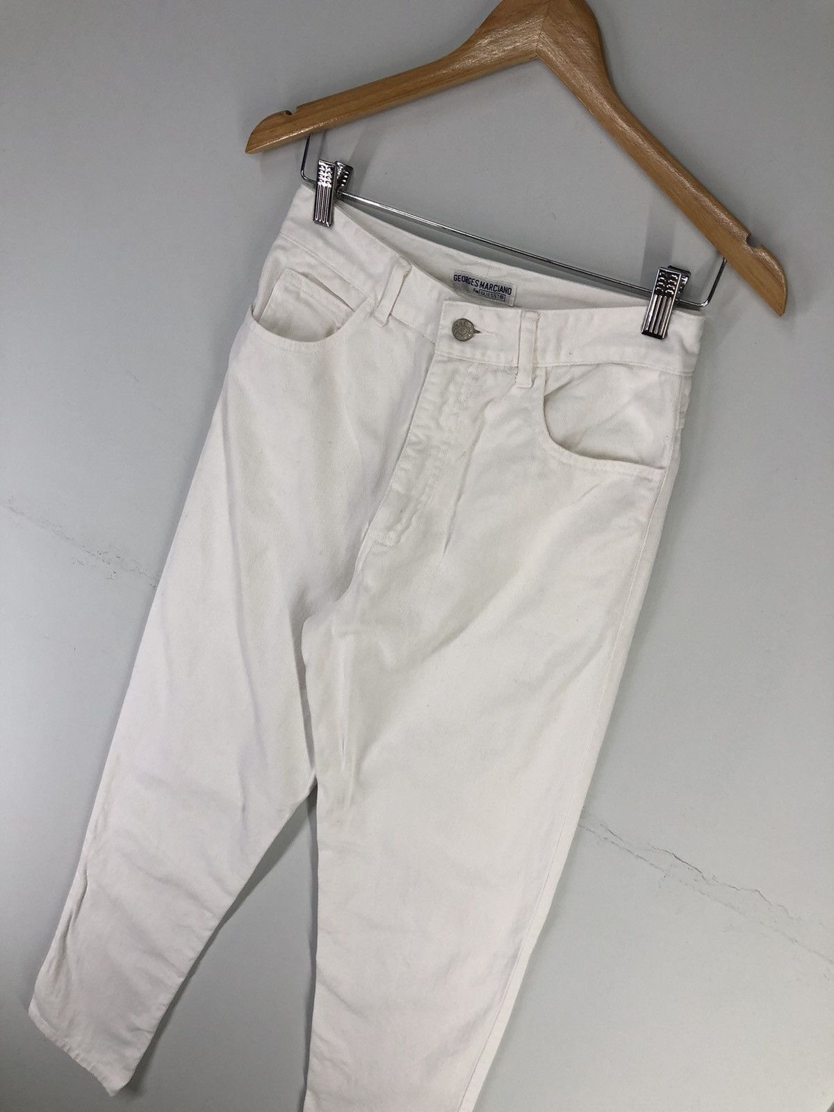 Guess Vintage Guess Georges Marciano White Jeans Size 25" / US 0 / IT 36 - 4 Thumbnail