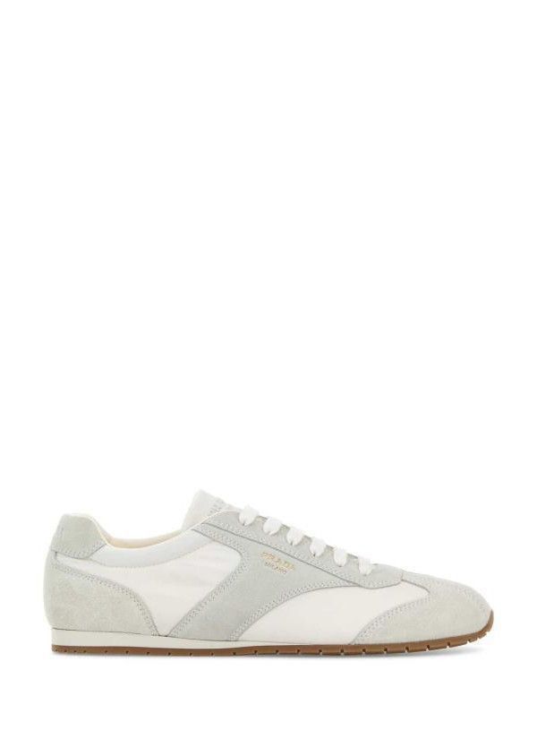 Suede Nylon Sneakers in White, Men's (Size 7.5)