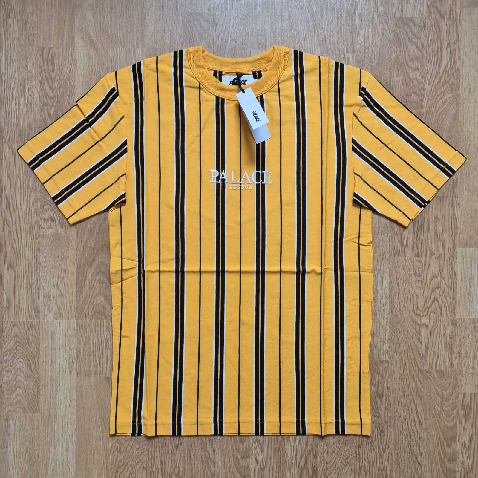 Palace Palace Vertical Stripe T-Shirt Yellow Small Brand New FW22 Size US S / EU 44-46 / 1 - 1 Thumbnail