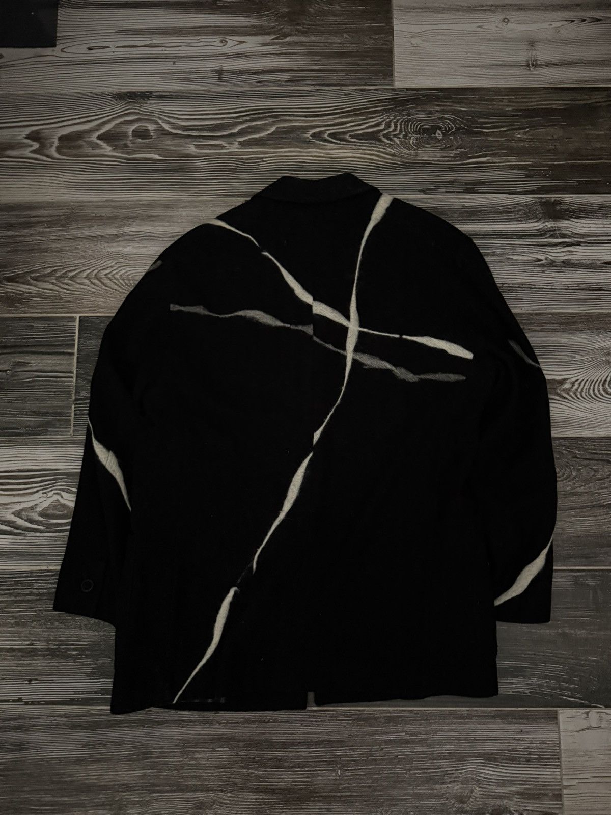 Yoshiyuki Konishi Wool Appliqué Blazer Size 48R - 5 Thumbnail