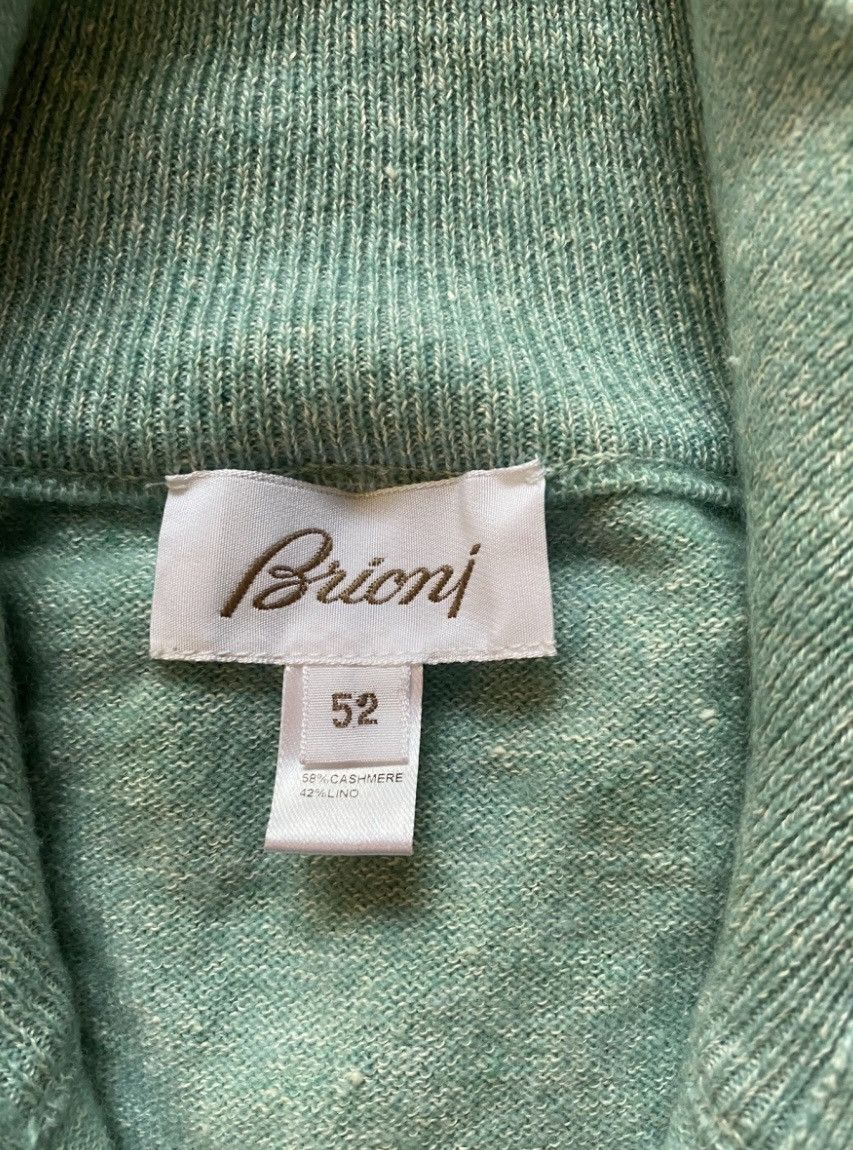 Brioni NEW Brioni 3/4 Zip Knit Long Sleeve Cashmere/Silk Size 52 Size US L / EU 52-54 / 3 - 4 Thumbnail