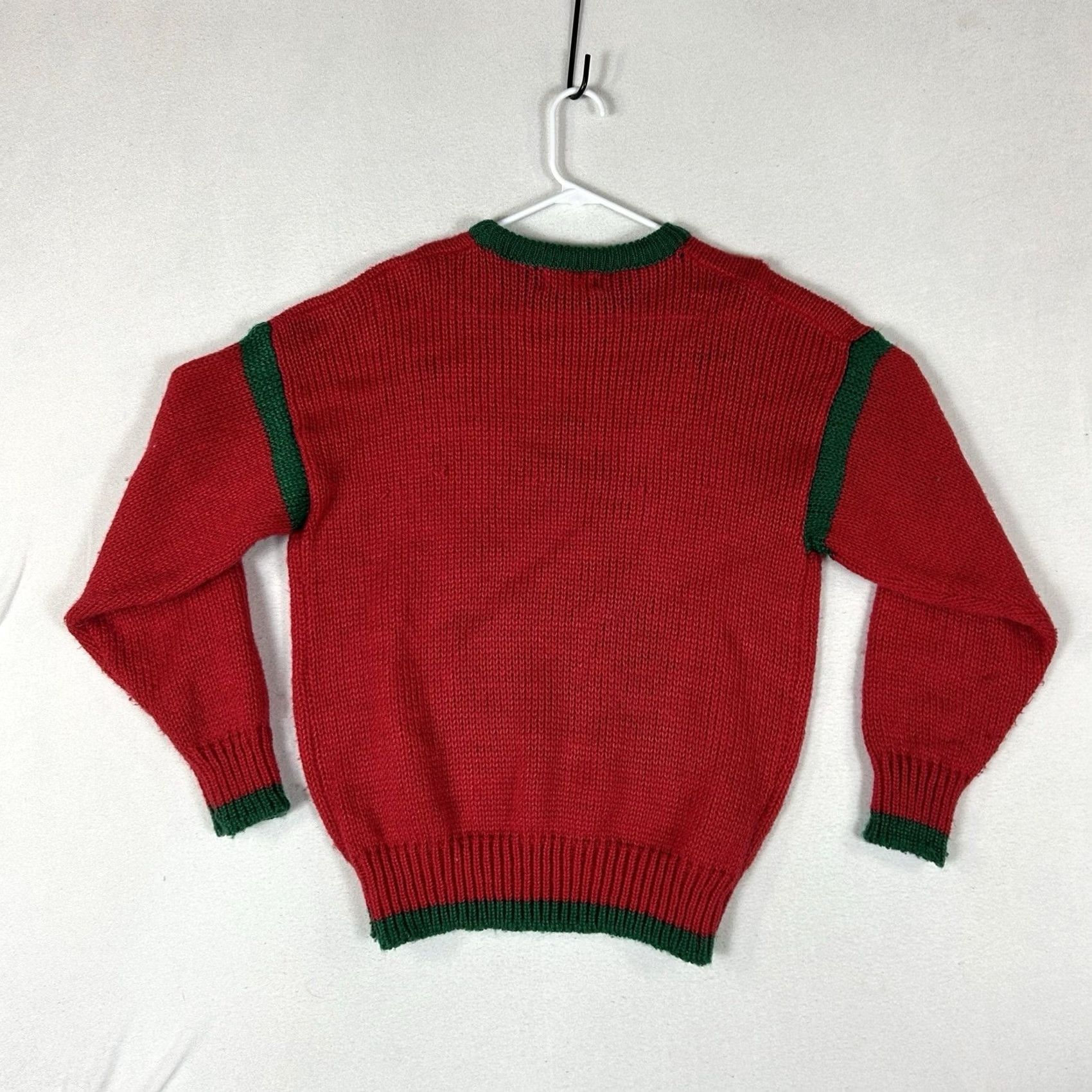 Vintage No Strings Attached Ugly Christmas Sweater Women Medium Red Christmas Holiday Pullover Crew Neck Knit Knitwear Sweater Women M Red Christmas Holiday Size M / US 6-8 / IT 42-44 - 5 Thumbnail