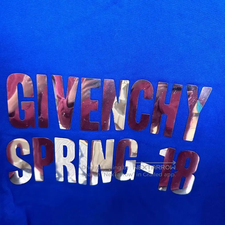 Givenchy Givenchy Blue Sequin Letter Logo Sweatshirt Size US S / EU 44-46 / 1 - 3 Thumbnail