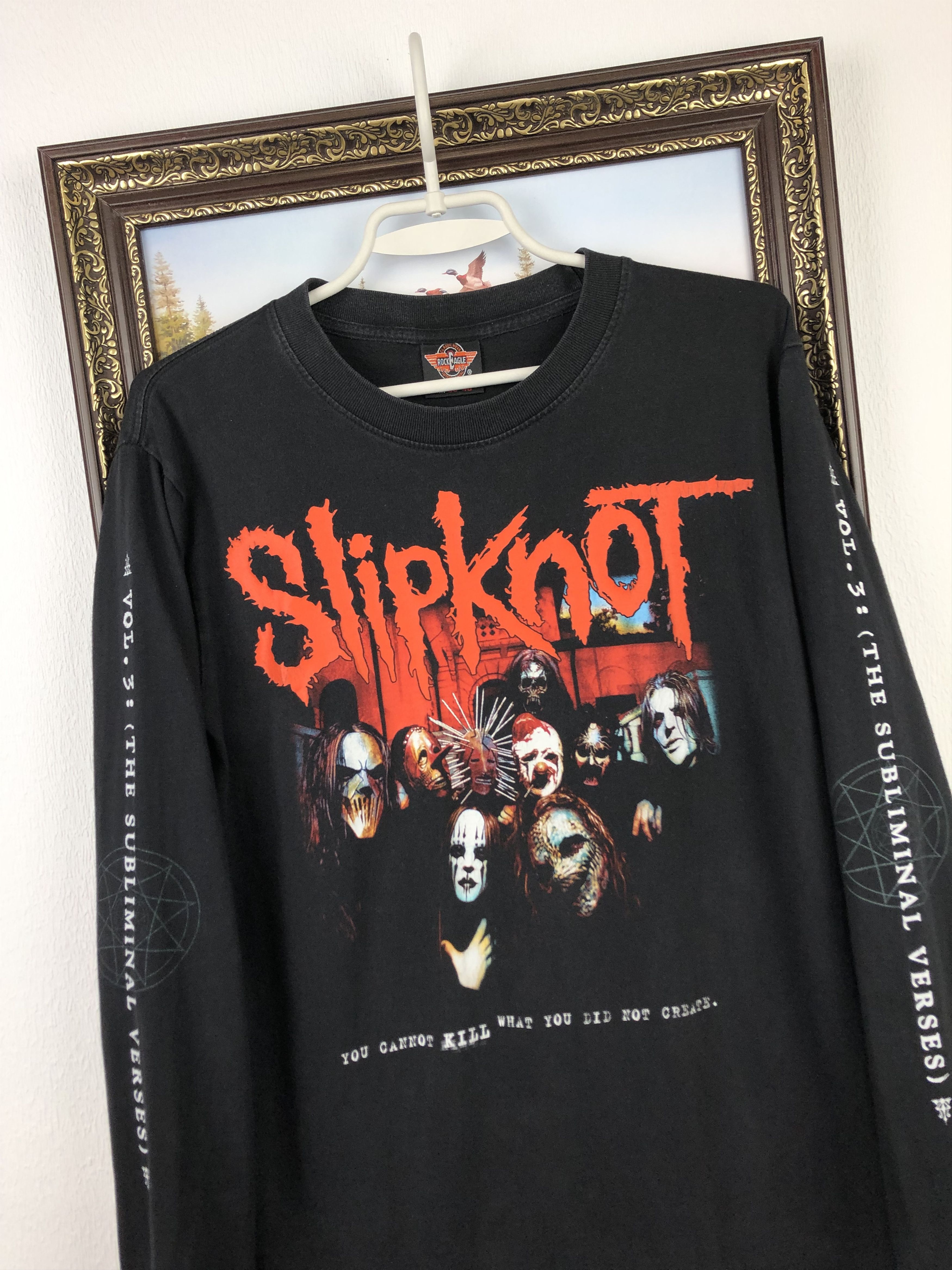 Band Tees Vintage Slipknot Over Print Band Shirt Long Sleeve Tee Iowa Size US S / EU 44-46 / 1 - 3 Thumbnail