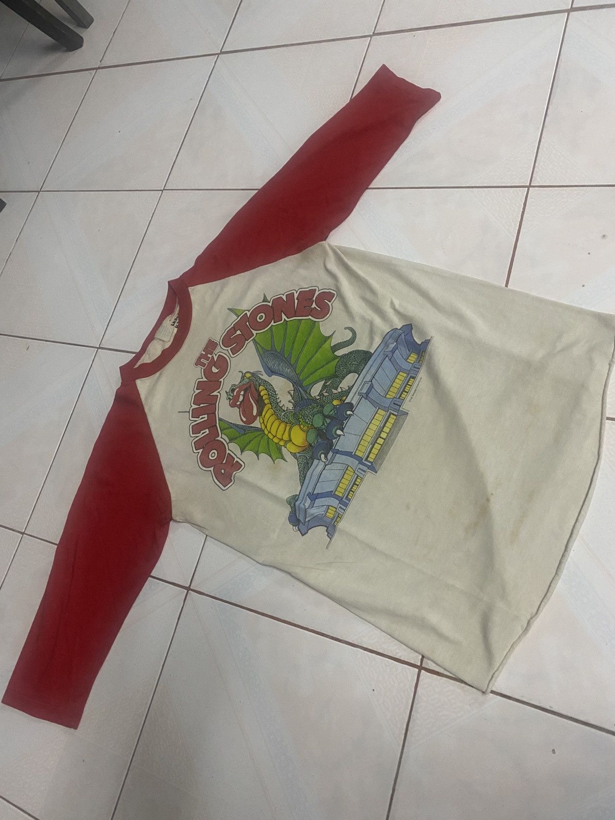 Band Tees × Vintage Vintage 1981 Rolling Stone 3q Tour Rock Band Size US S / EU 44-46 / 1 - 1 Thumbnail