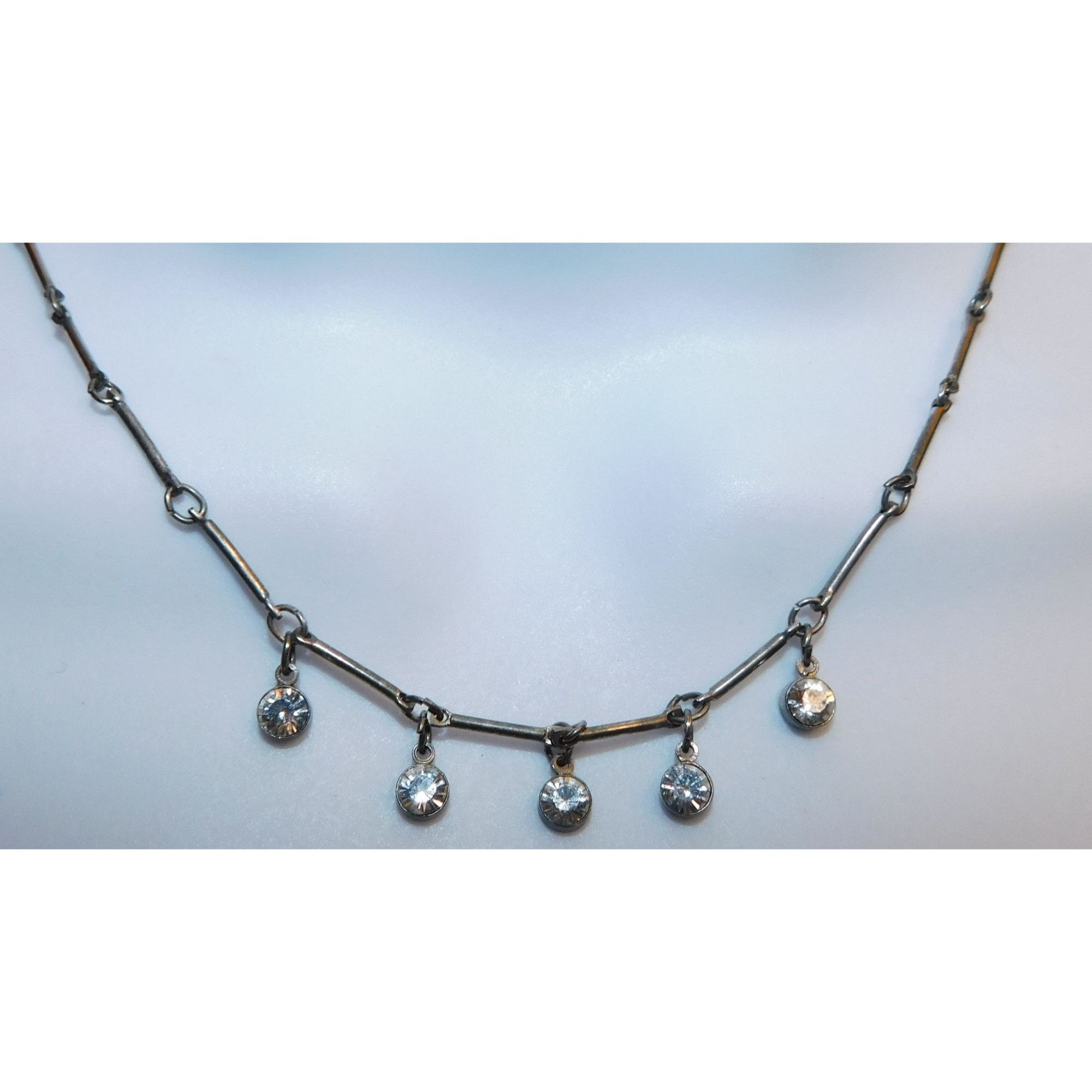 Other Simple Rhinestone Necklace Size ONE SIZE - 3 Thumbnail