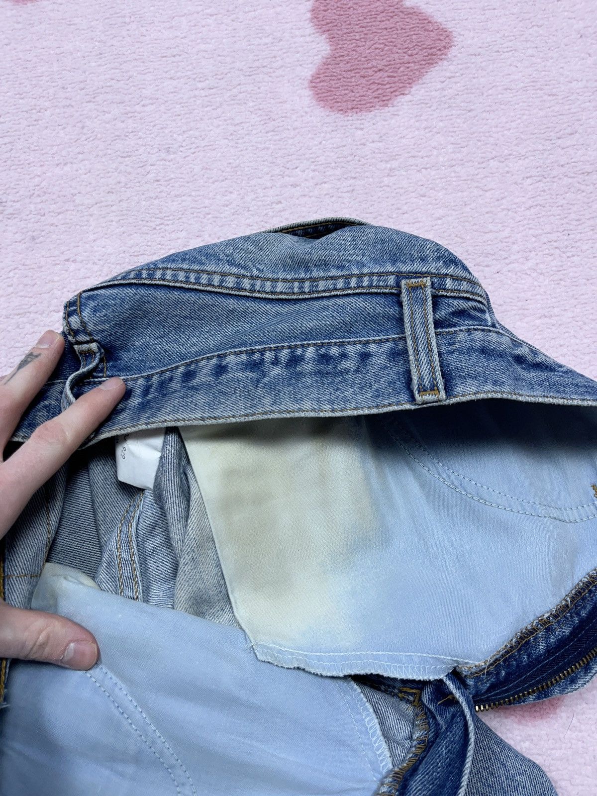 Levi's Vintage Clothing × Vintage ➕ sick distressed Levi’s 615 vintage straight blue jeans Size US 30 / EU 46 - 5 Thumbnail