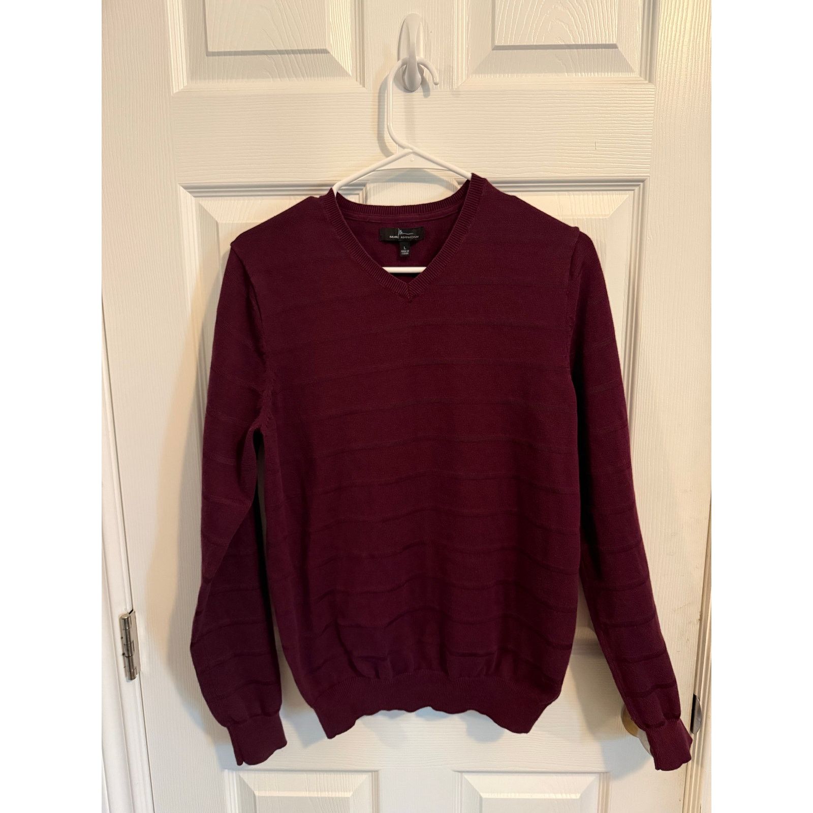 Marc Anthony Marc Anthony Maroon V-Neck Sweater Men’s Size Large Size US L / EU 52-54 / 3 - 1 Thumbnail