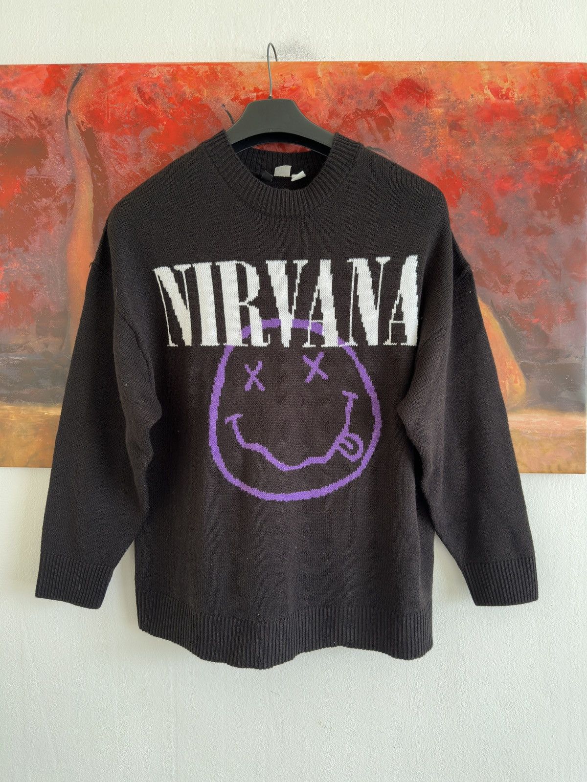 H&M H&M x Nirvana Acrylic Sweater Size M Size US M / EU 48-50 / 2 - 1 Thumbnail
