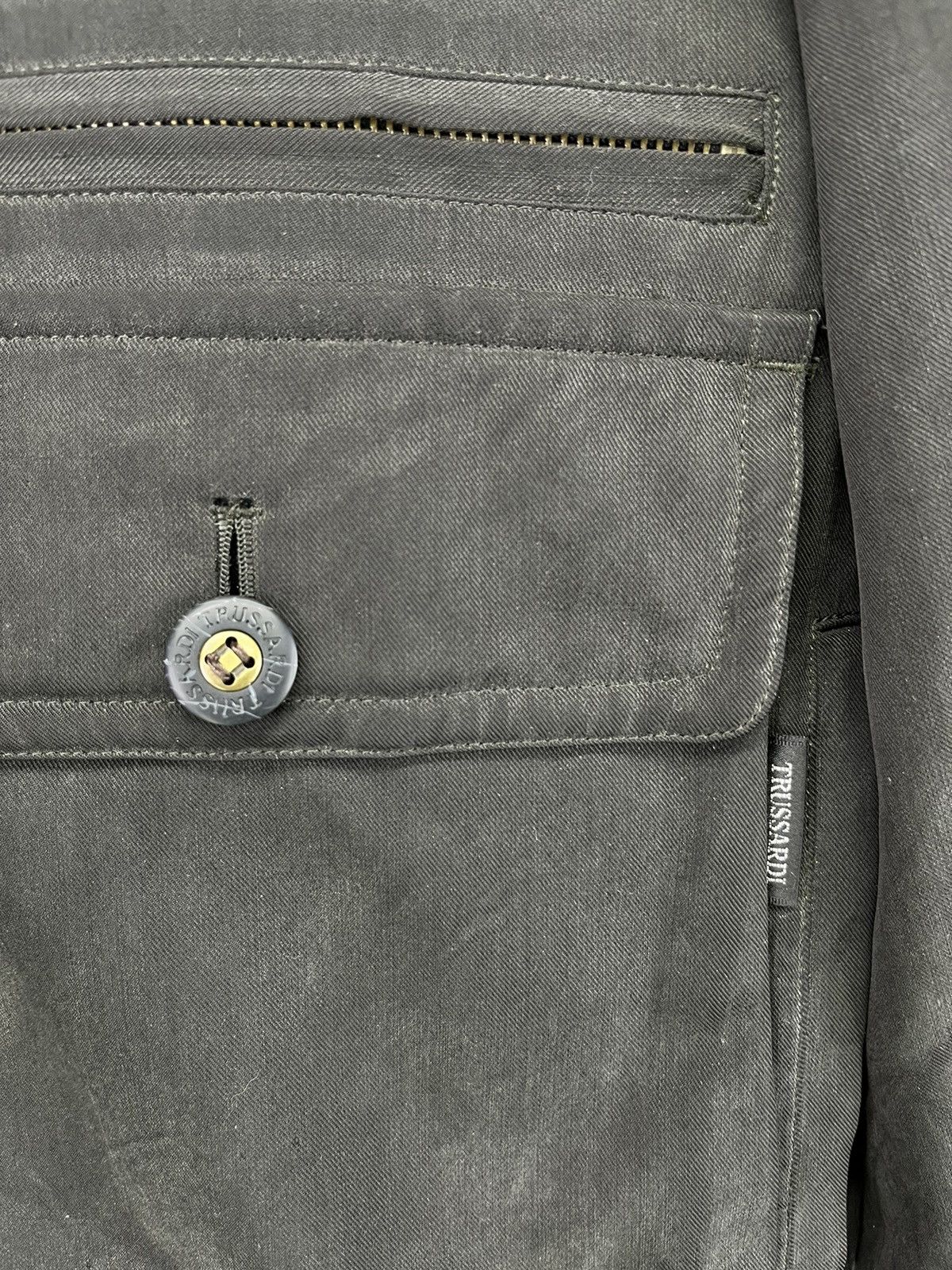Trussardi × Vintage Vintage Trussardi Luxury Bomber Style Jacket Size US M / EU 48-50 / 2 - 13 Thumbnail