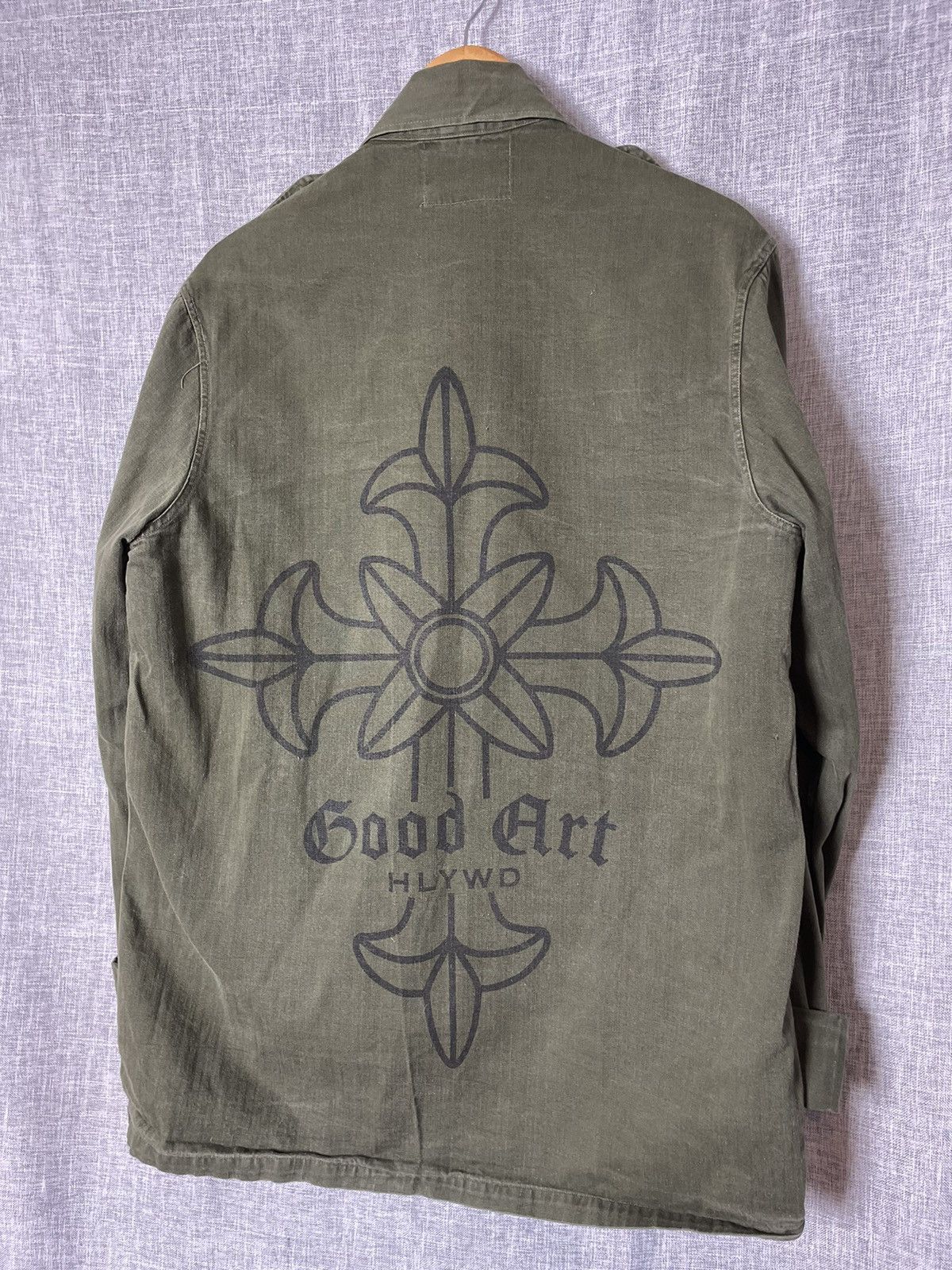 GOOD ART HLYWD Vintage Good Art Hlywd HBT Jacket with 11 Silver Pieces Size US L / EU 52-54 / 3 - 4 Thumbnail