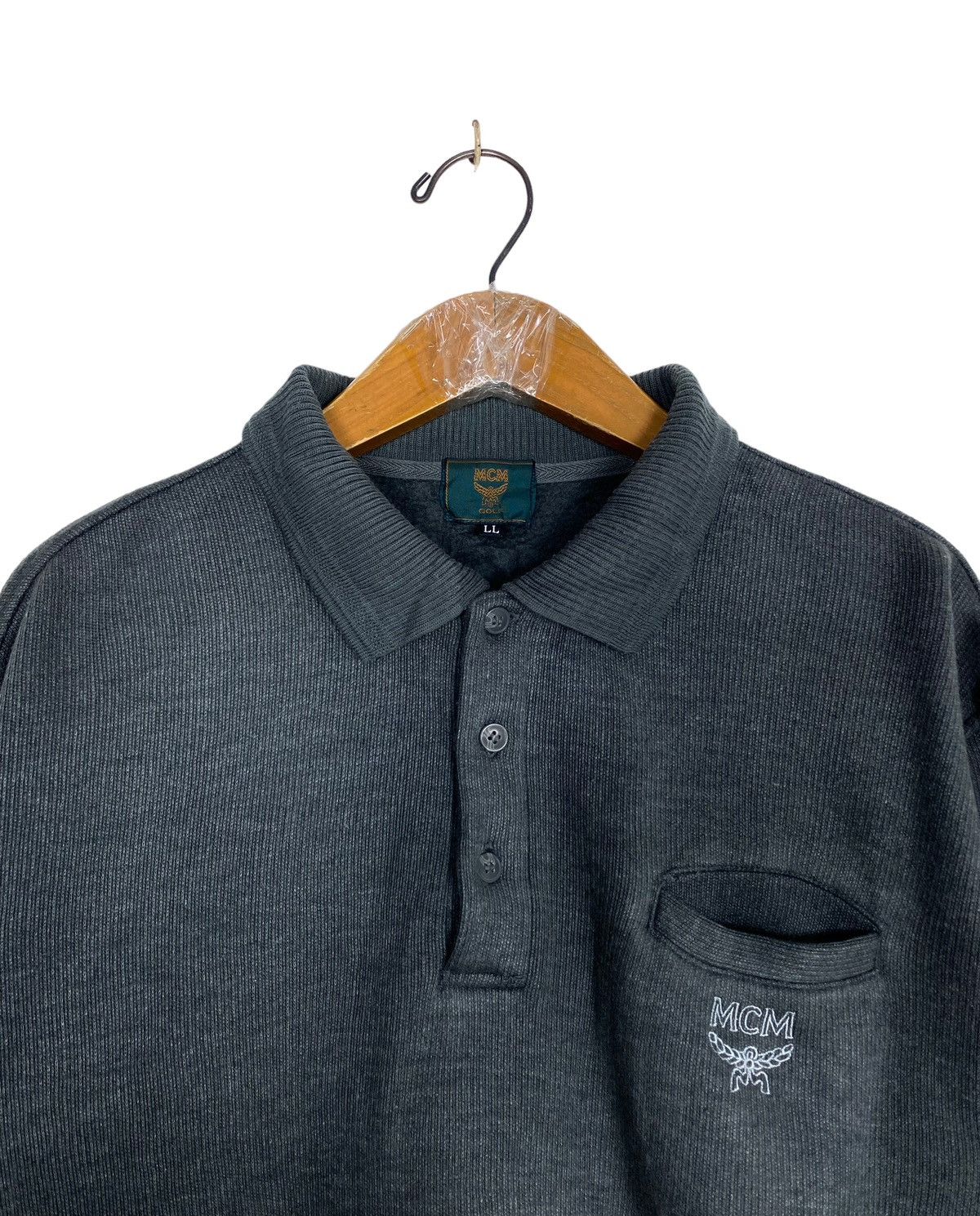 MCM Rare‼️ Mcm Collared Sweatshirt Embroidery Small Logo Size US M / EU 48-50 / 2 - 3 Thumbnail