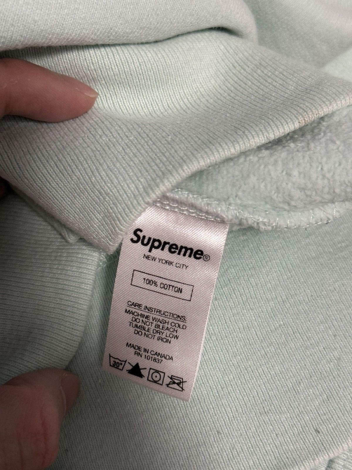 Supreme Supreme blocked hooded sweatershirt hoodie ice blue Size US M / EU 48-50 / 2 - 5 Thumbnail