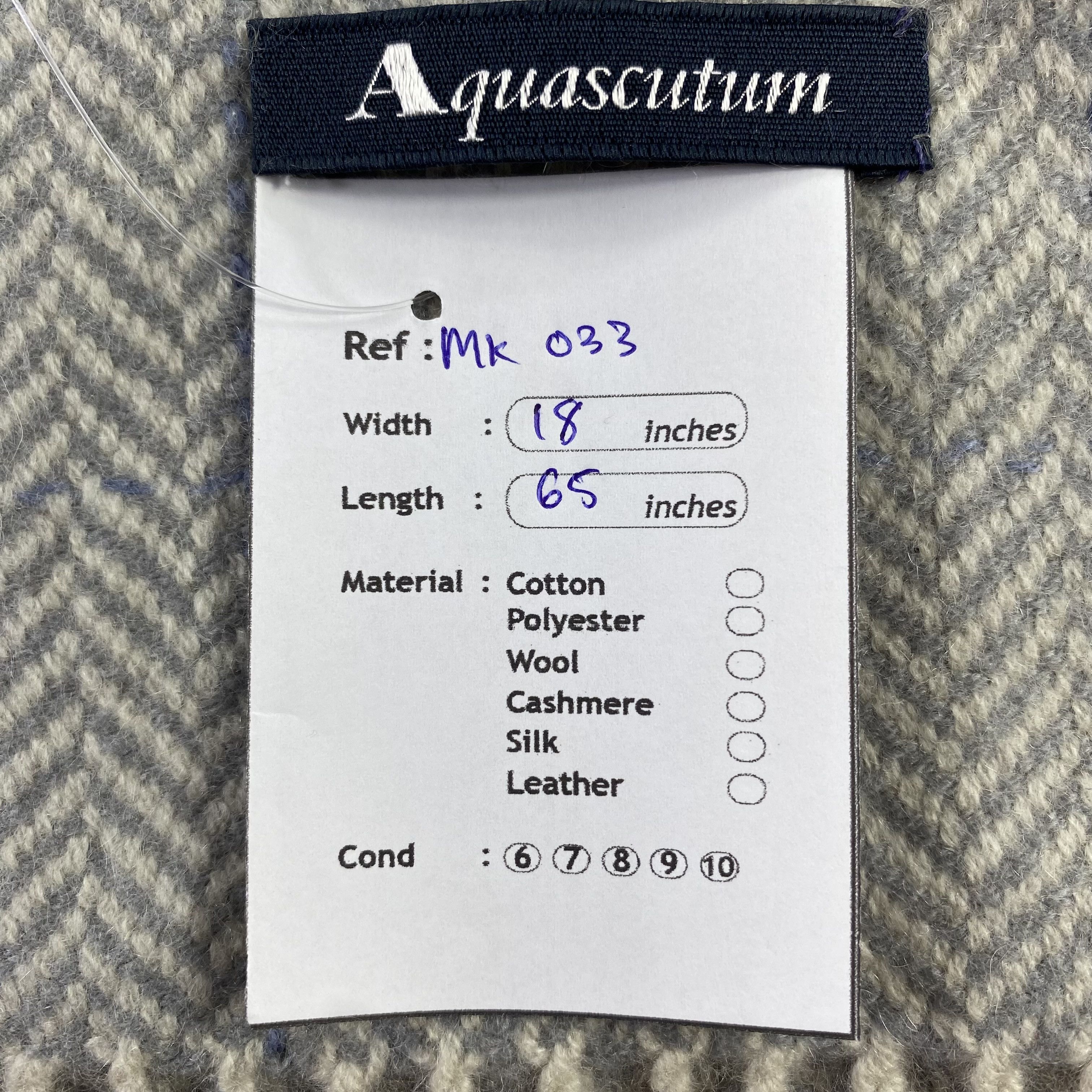 Aquascutum Herringbone Aquascutum Scarf Neck Wrap Wool Muffler Size ONE SIZE - 5 Thumbnail