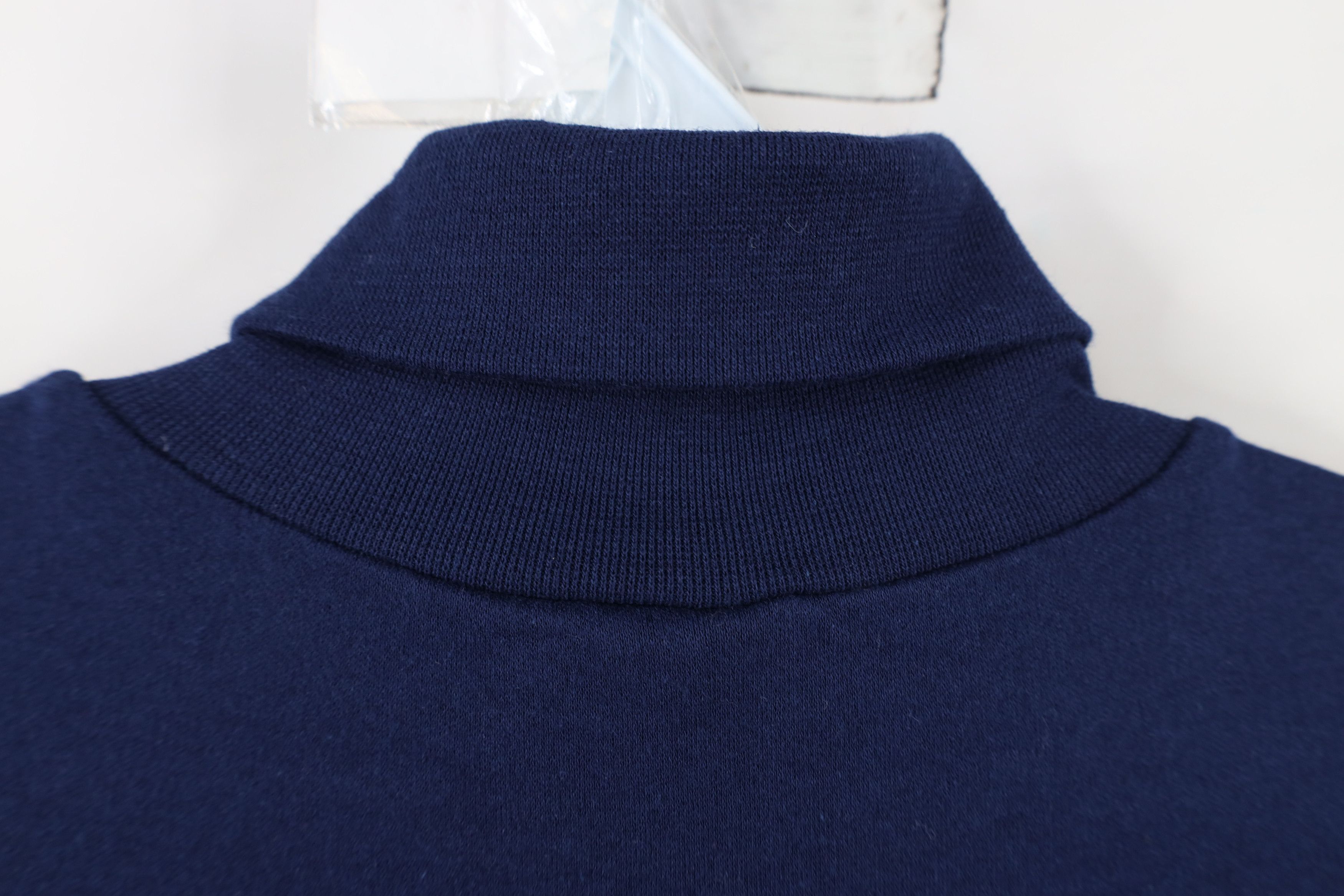Vintage Vintage 70s Streetwear Turtleneck T-Shirt Navy Blue USA Size L / US 10 / IT 46 - 8 Thumbnail