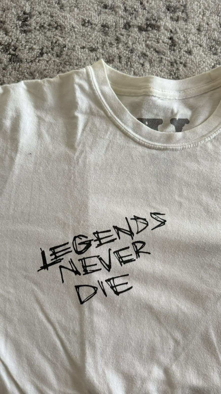 Vlone Vlone Legends Never Die Juice World T-Shirt Size US L / EU 52-54 / 3 - 3 Thumbnail