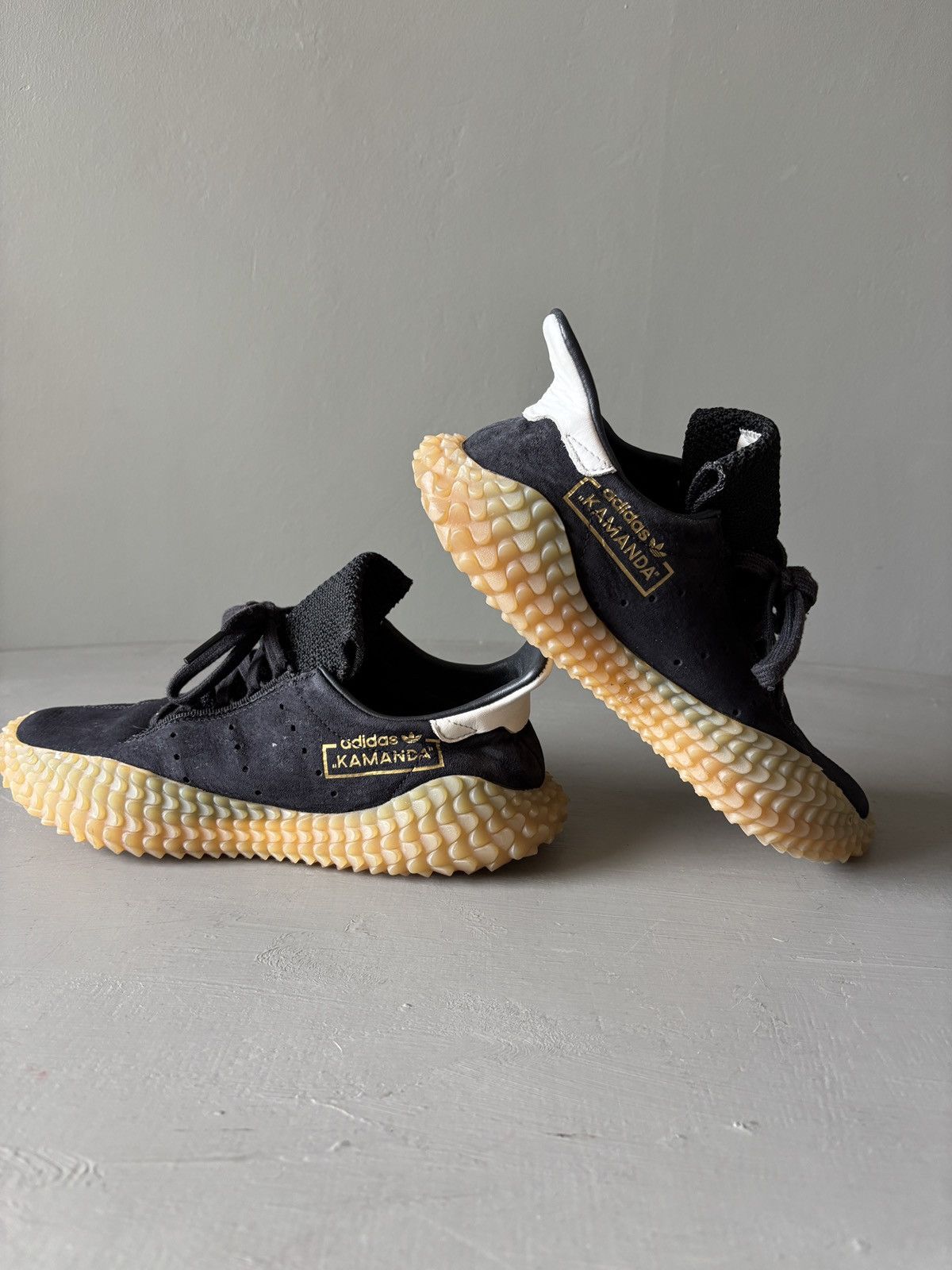 Adidas Adidas Kamanda Black Gum Mens Sneakers Soccer-Inspired Shoes Size 7 (CQ2220) Size US 7 / EU 40 - 1 Thumbnail