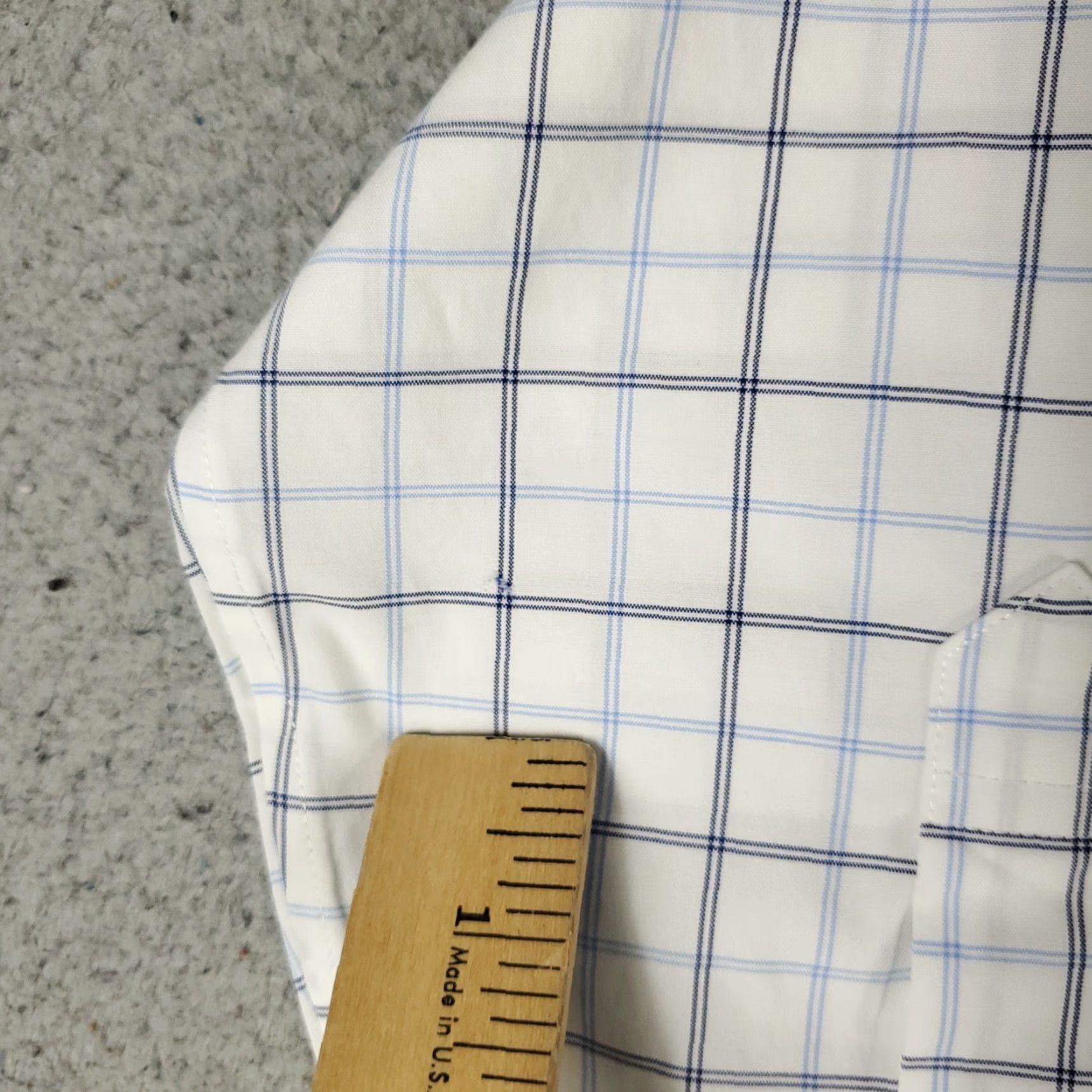 Brooks Brothers Brooks Brothers Shirt Mens 15.5 White Plaid Regent Dress Button Up Long Sleeve Blue Pattern Plaid Classic 90s? Size 42R - 3 Thumbnail