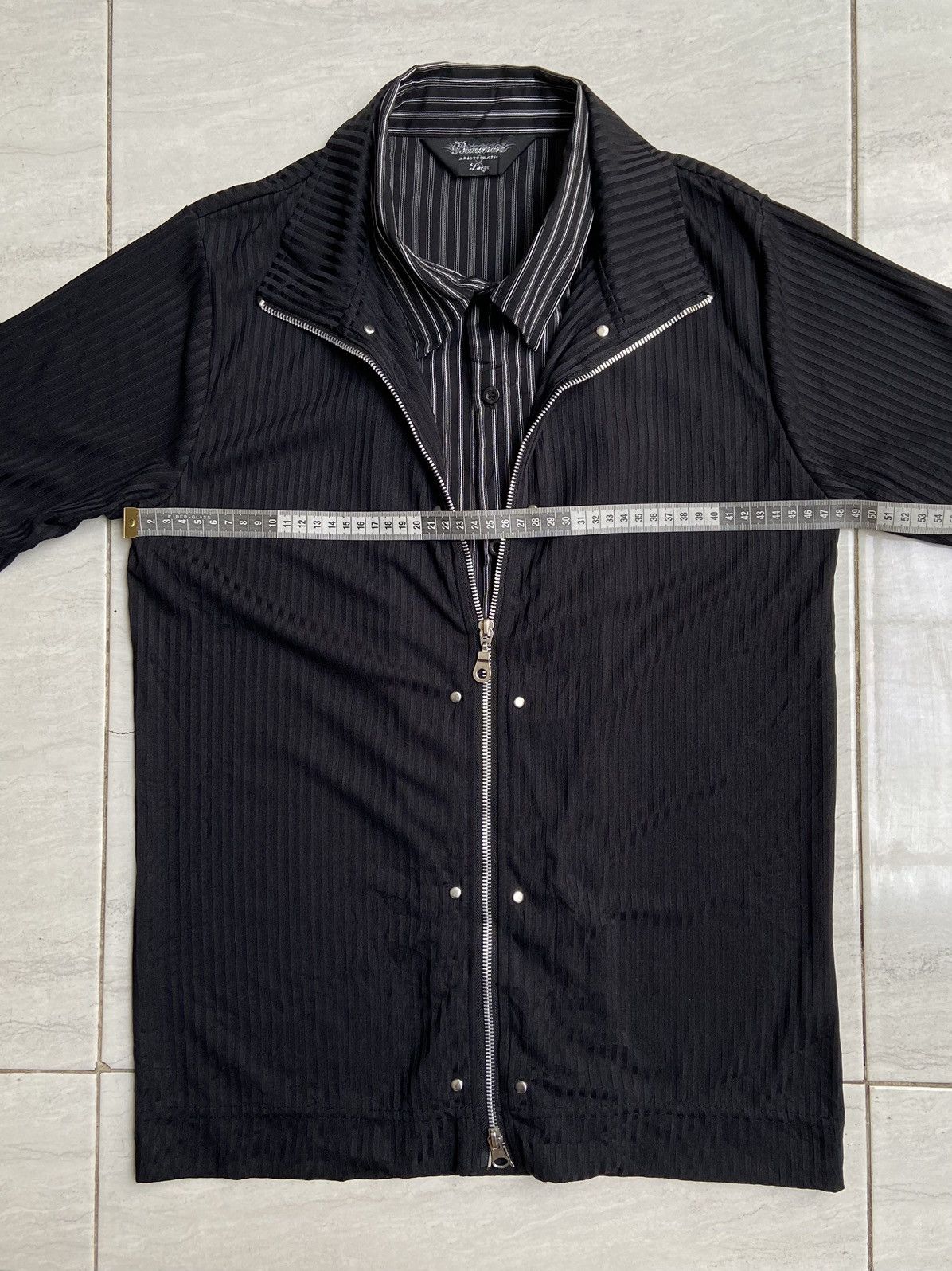 If Six Was Nine Beaumere Aristocratic Black Zipper Shirt Size US S / EU 44-46 / 1 - 7 Thumbnail