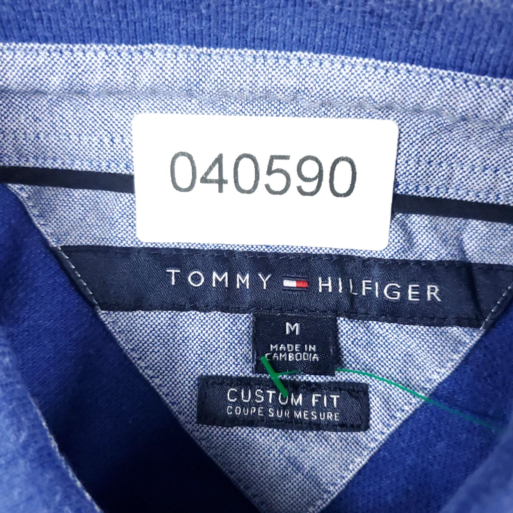 Tommy Hilfiger Tommy Hilfiger Polo Shirt Mens Medium Blue Casual Short Sleeve Regular Fit 100% Cotton Size US M / EU 48-50 / 2 - 6 Thumbnail