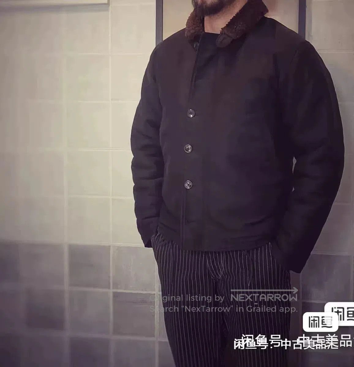 Tenderloin Tenderloin Jacket with Brown Collar. Size US M / EU 48-50 / 2 - 7 Thumbnail