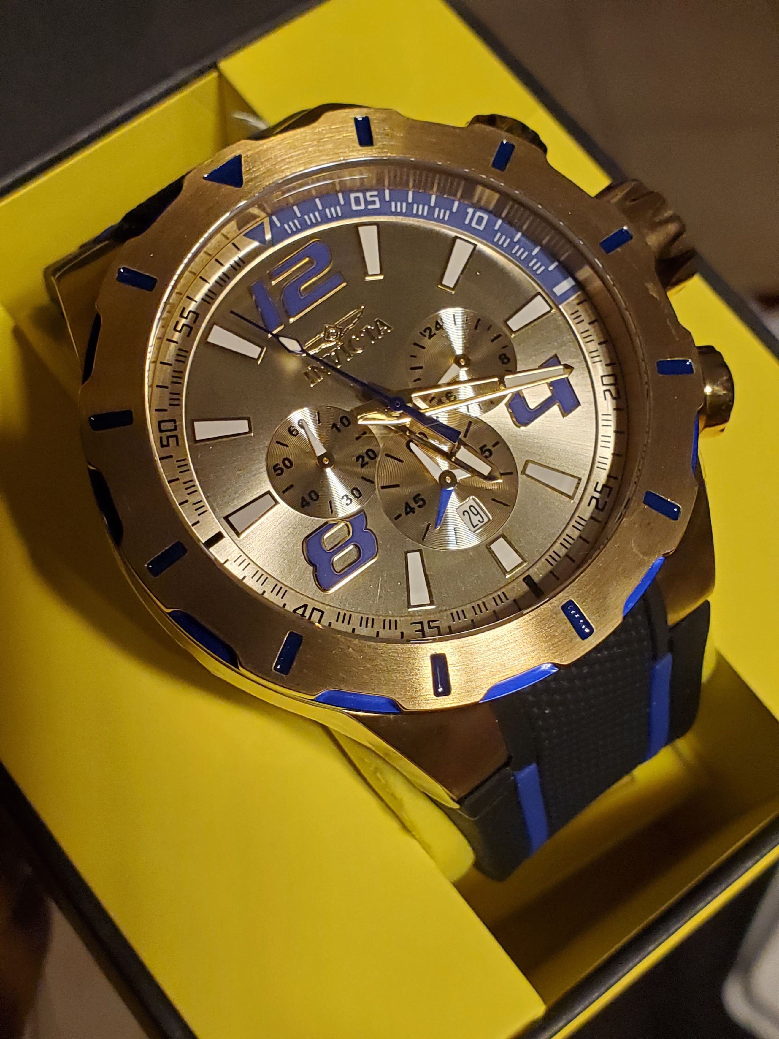 image of Invicta in Black/Blue, Men's