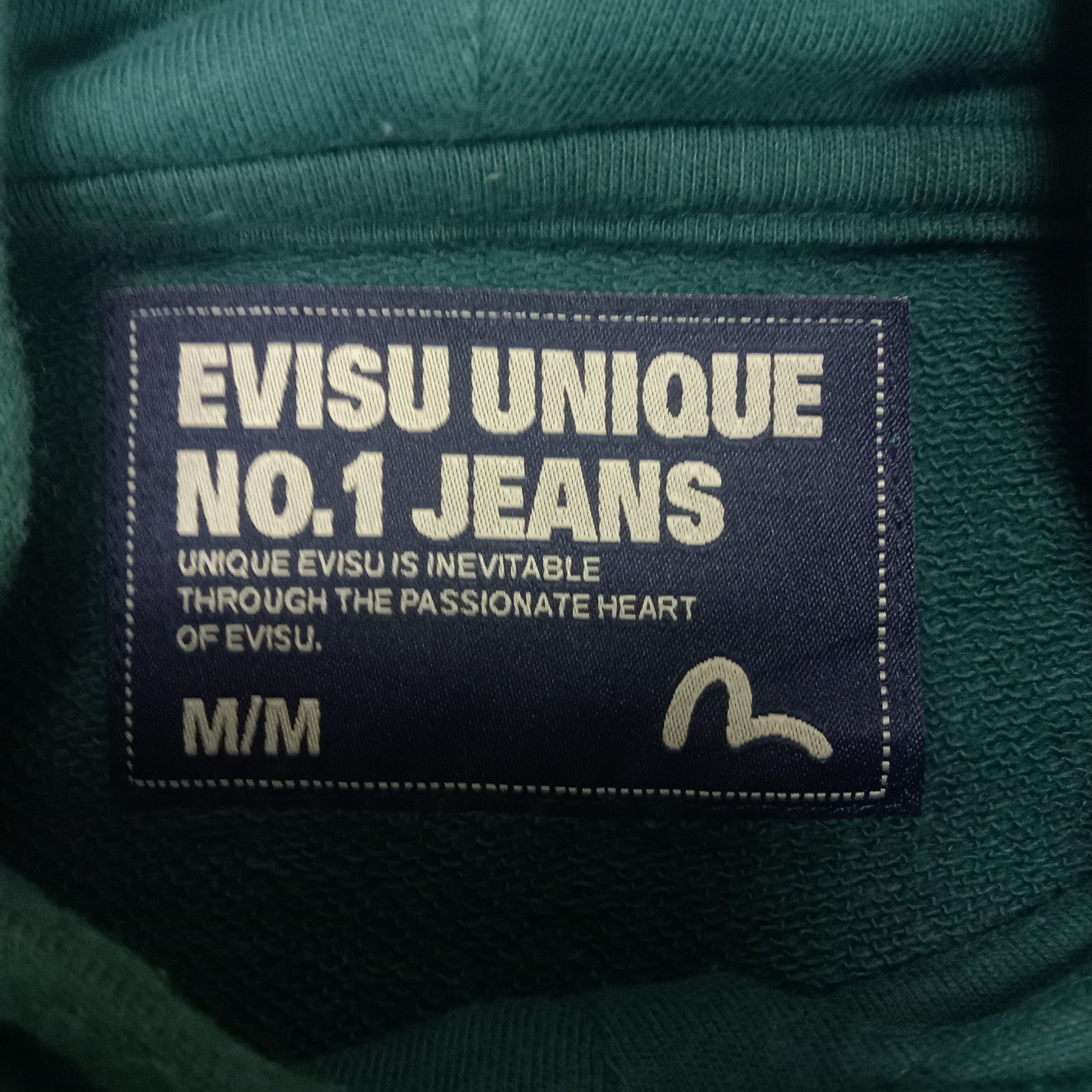 Japanese Brand × Vintage Evisu Jeans 2 Nice Design Sweatshirt With Hoodie Size US M / EU 48-50 / 2 - 5 Thumbnail