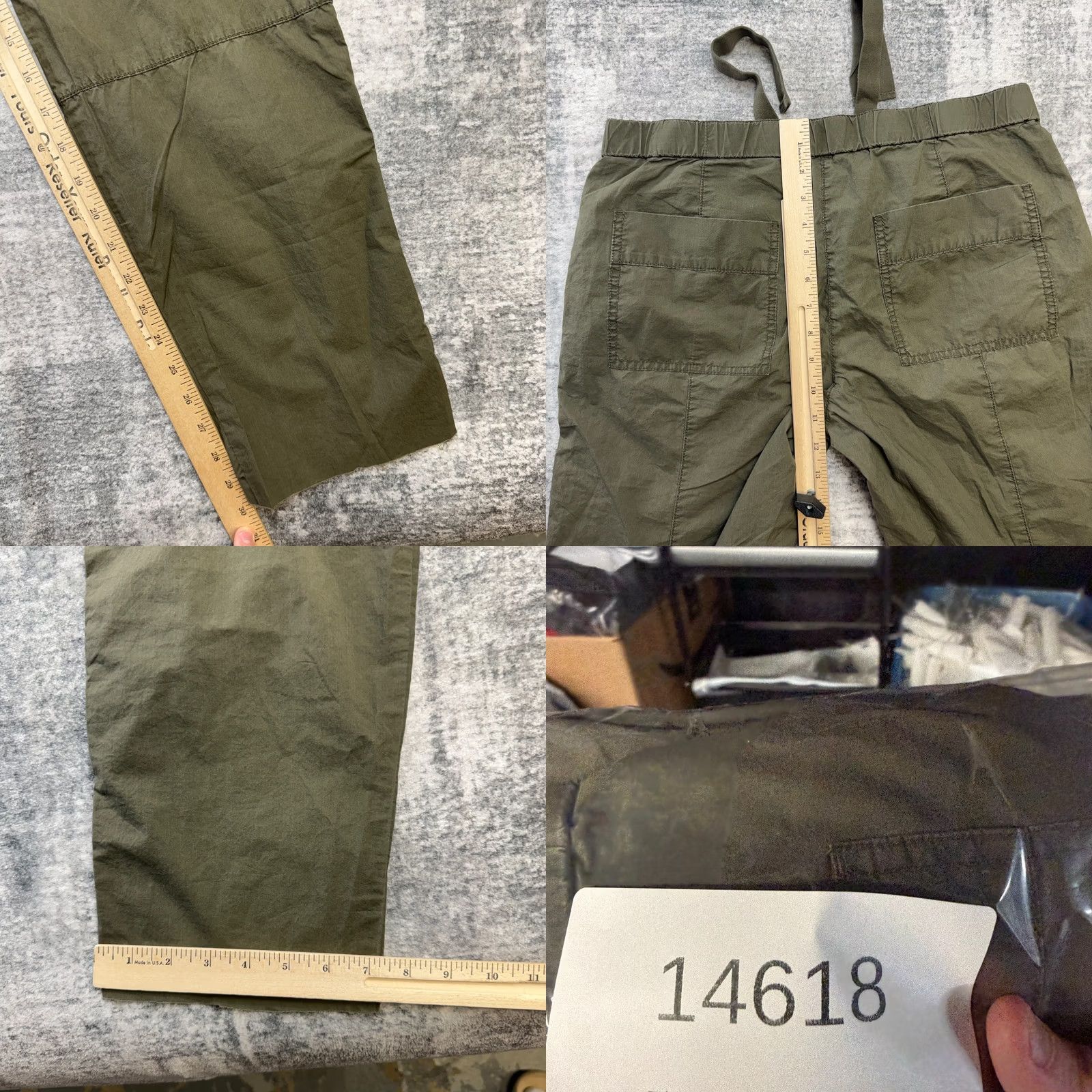 J.Crew J.CREW Pants Womens 4 Dark Olive City Drawstring Lightweight Fatigue Utility Y2K Chino Straight Pockets Flexible Regular Fall Spring Summer Womens Size 27" / US 4 / IT 40 - 8 Thumbnail