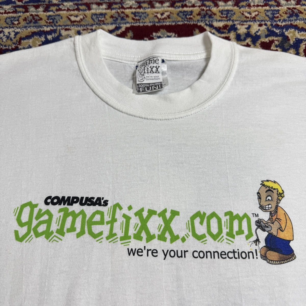 Playstation 2001 CompUSA Gamefix Blizzard microsoft video game promo tee Size US L / EU 52-54 / 3 - 4 Thumbnail