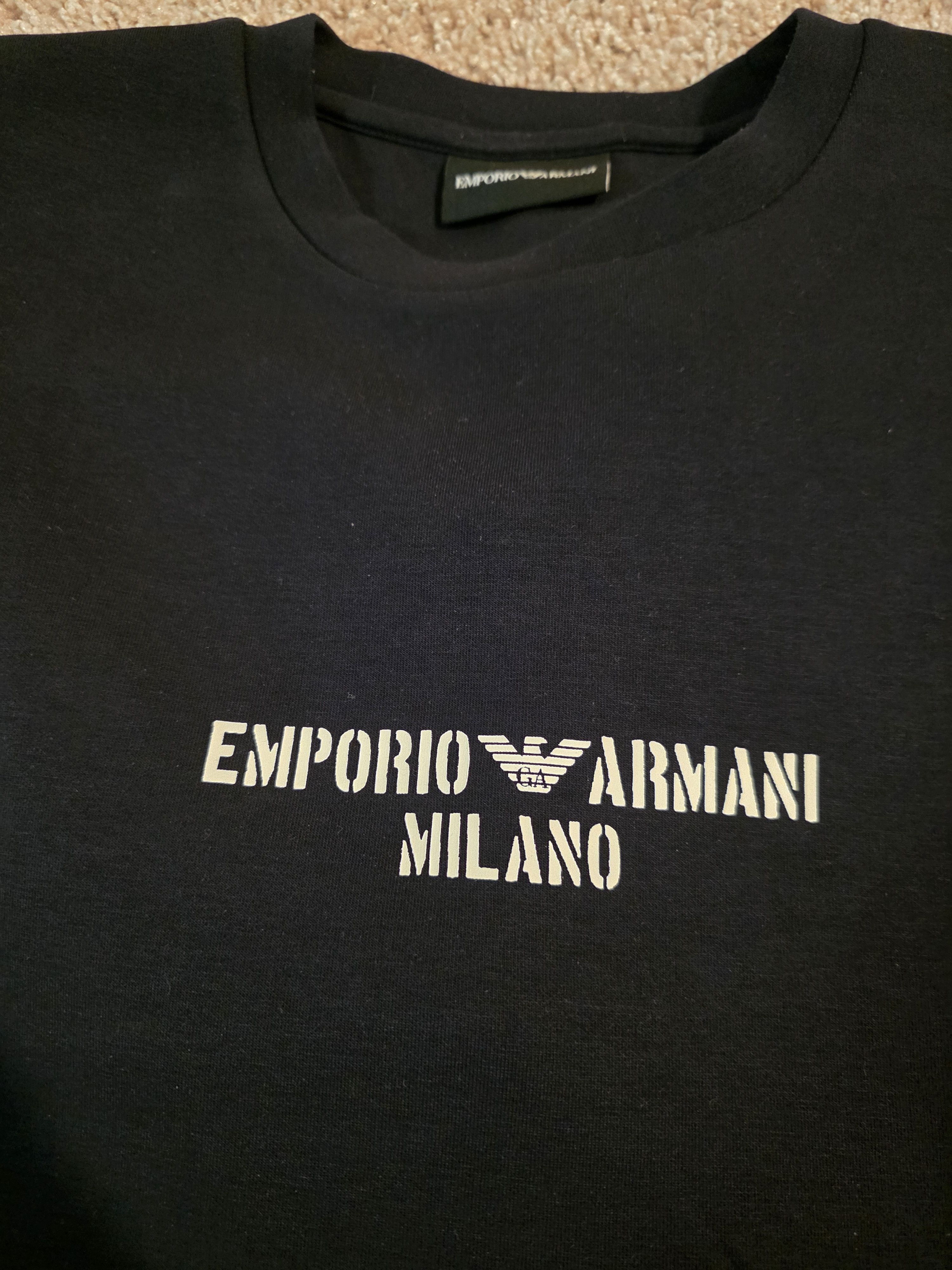 Emporio Armani Emporio Armani: Luxury Navy Sweatshirt (Size: L) Size US L / EU 52-54 / 3 - 6 Thumbnail