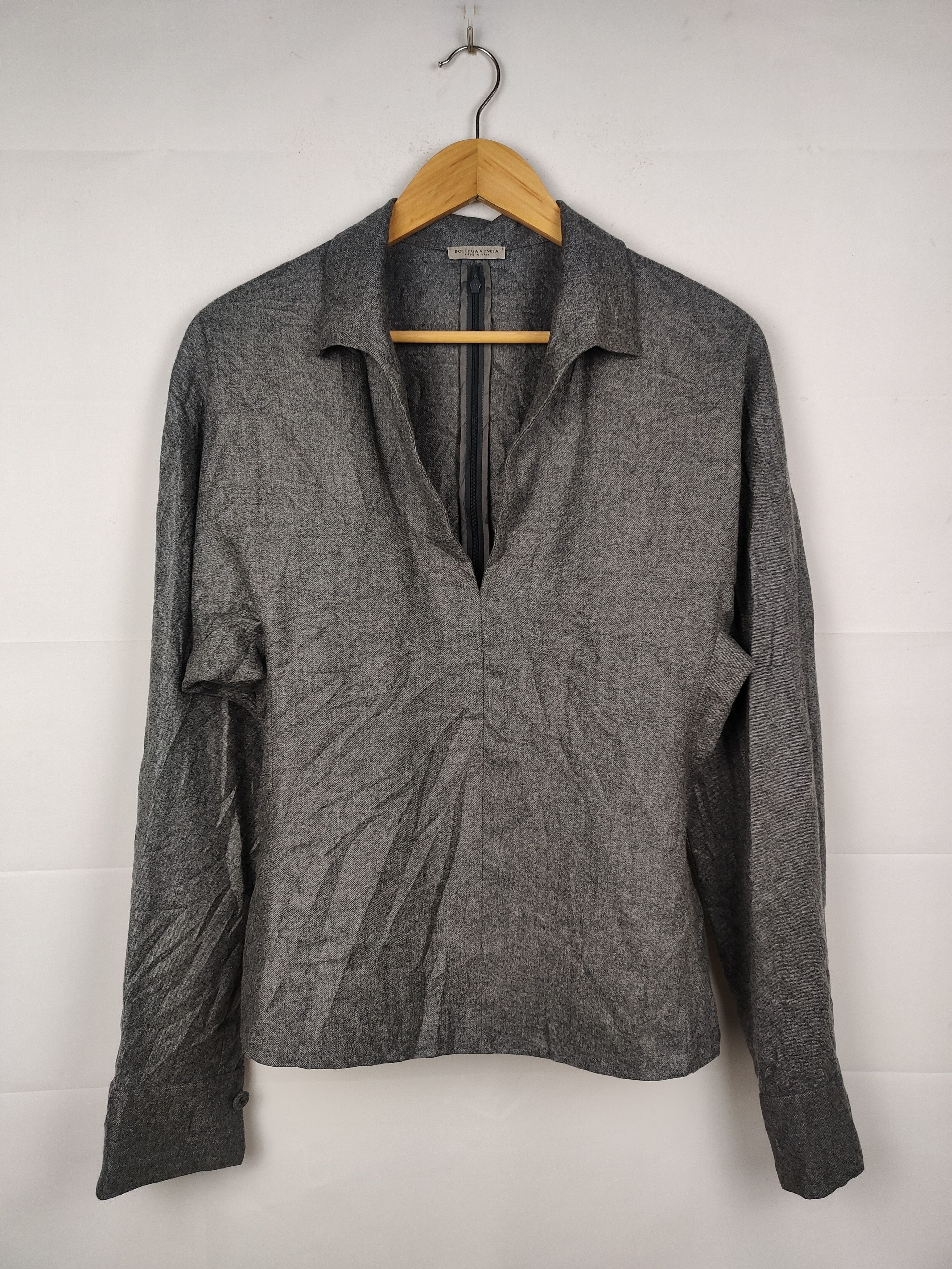Bottega Veneta Bottega Veneta Cashmere Longsleeve Shirt Size S / US 4 / IT 40 - 1 Thumbnail