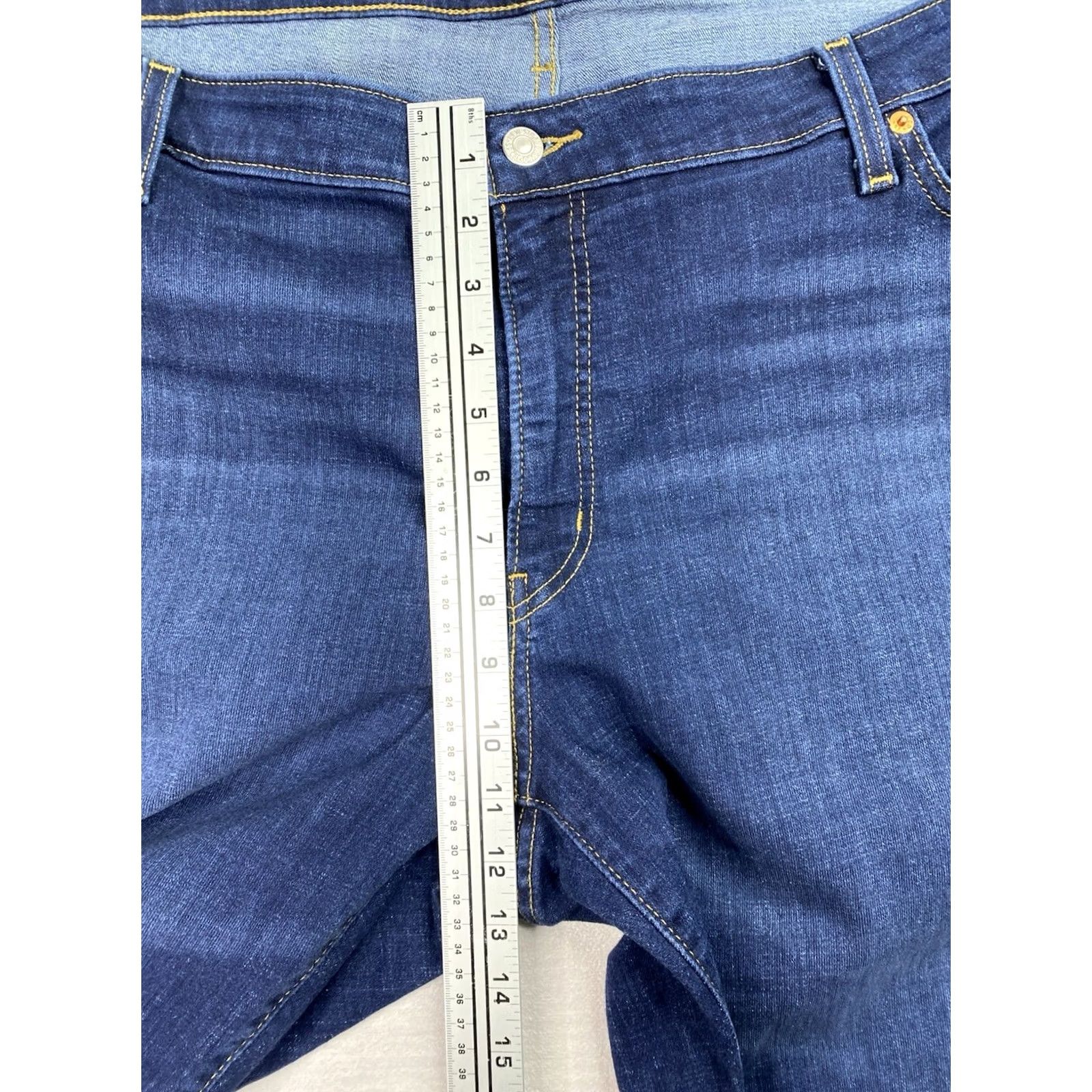 Levi's VINTAGE Levi's Womens Jeans 26W Blue Denim Boyfriend Fit Stretch Comfort Plus Sz 2 Womens Jeans 5-Pocket Design Dark Wash Regular Rise High Rise N/A Size 26" / US 2 / IT 38 - 5 Thumbnail