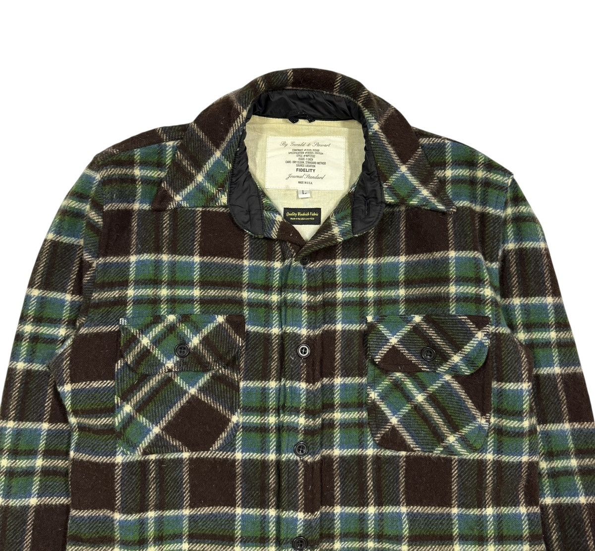 Fidelity Fidelity By Gerald & Stewart Flannel Wool Shirt Size US L / EU 52-54 / 3 - 3 Thumbnail