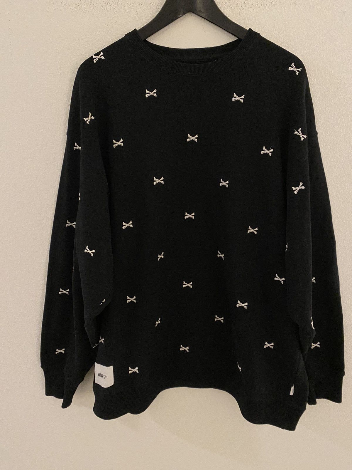 Wtaps WTAPS Acne Bones Crew Sweatshirt Black XL Size US XL / EU 56 / 4 - 1 Thumbnail